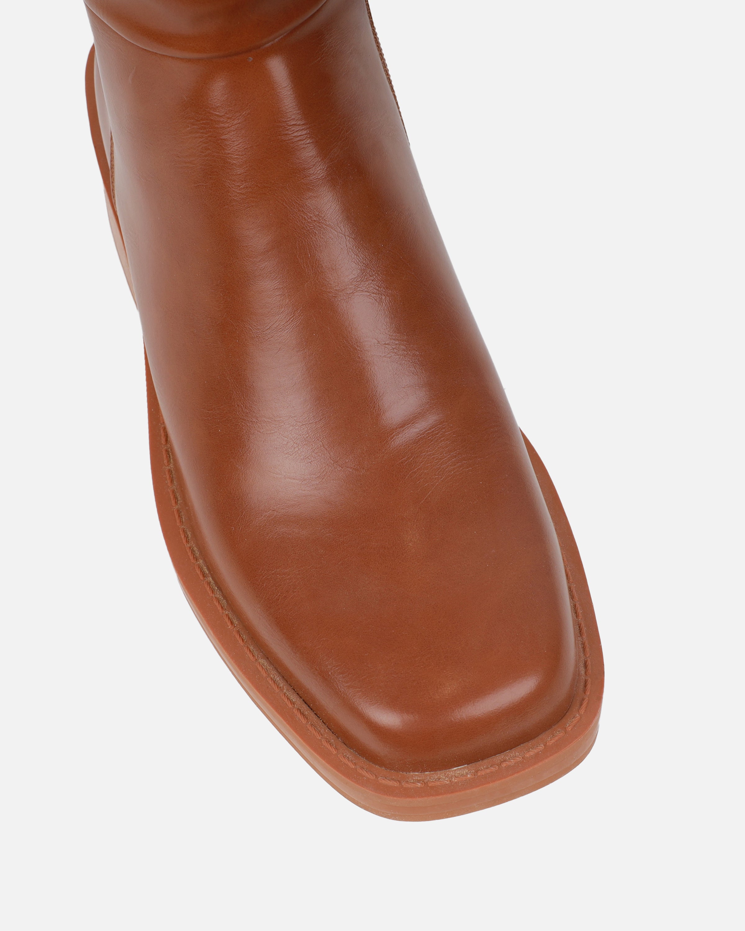 Darell Tan Flat Over The Knee Boots | SIMMI London