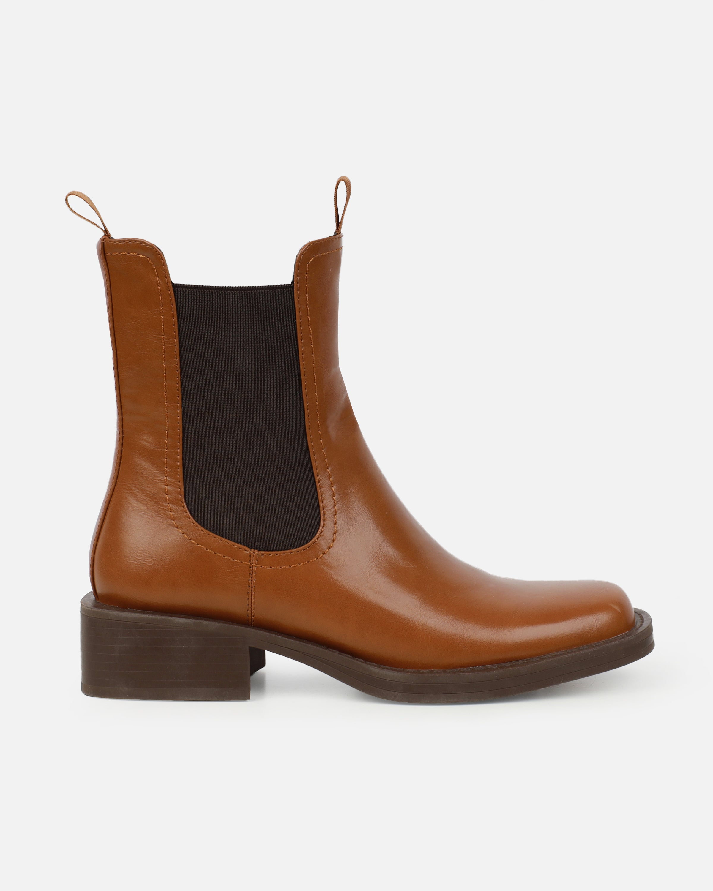 Walter tan flat ankle boots | SIMMI London