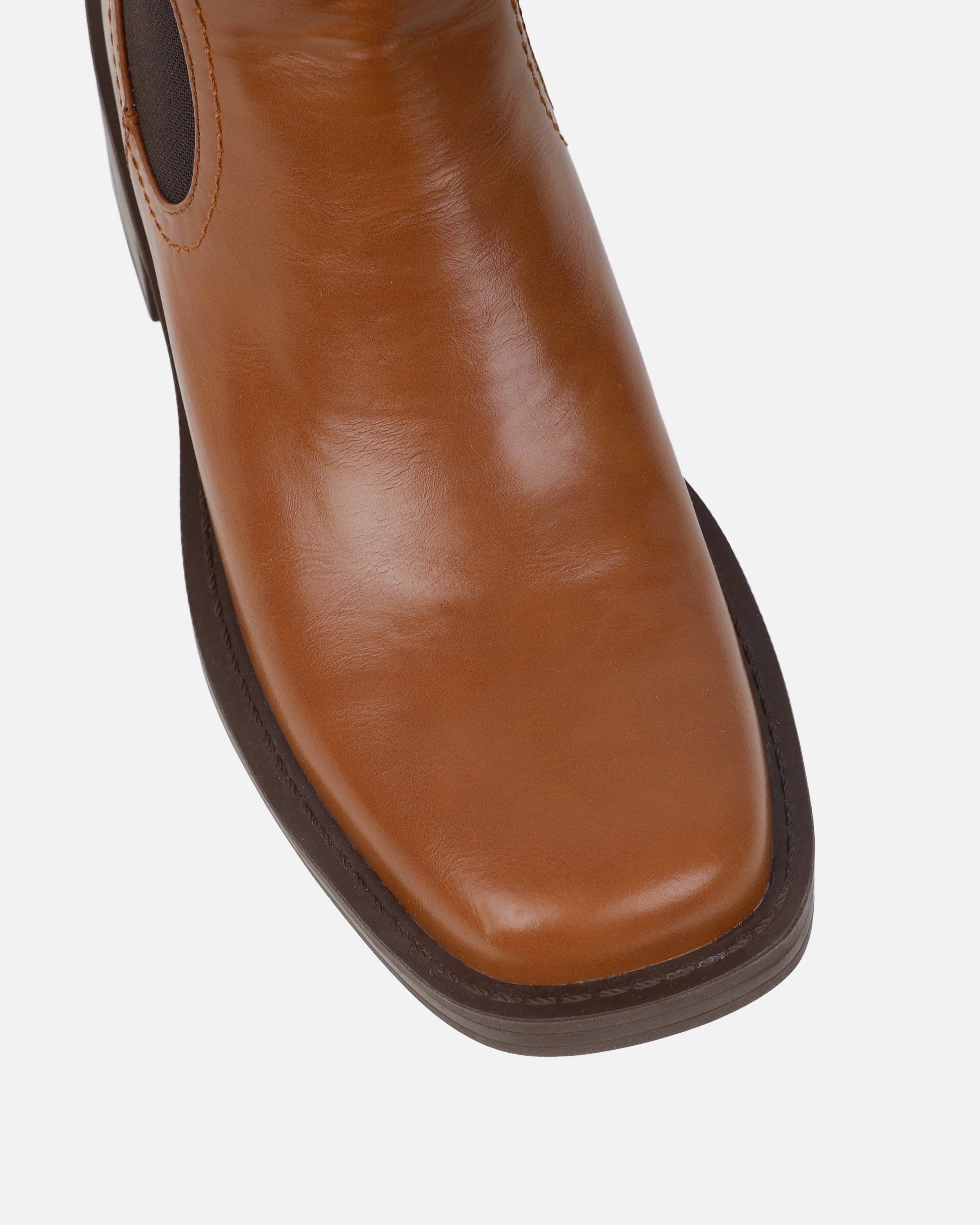 Walter tan flat ankle boots | SIMMI London