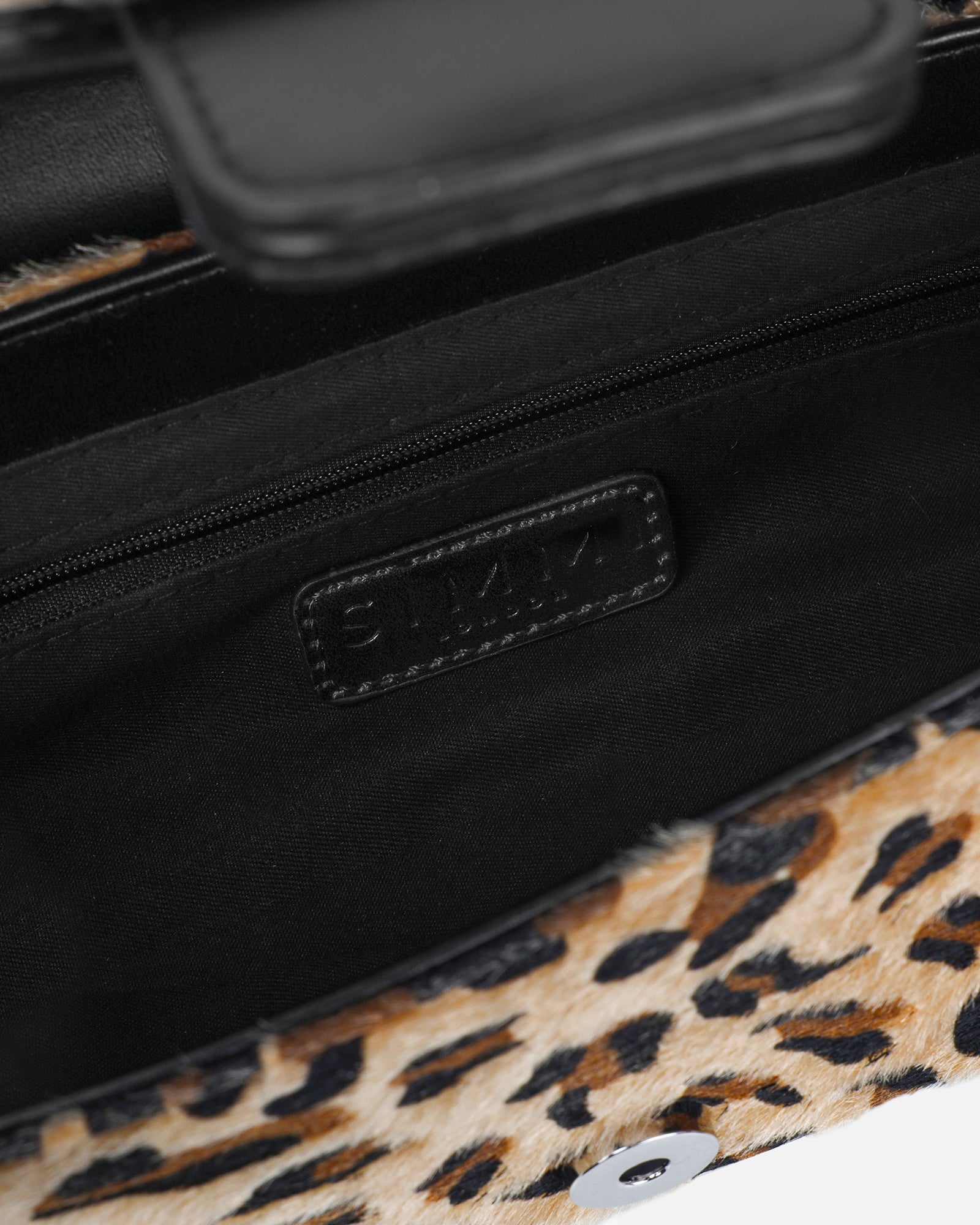 Ceri Leopard Print Buckle Detail Shoulder Bag | SIMMI London