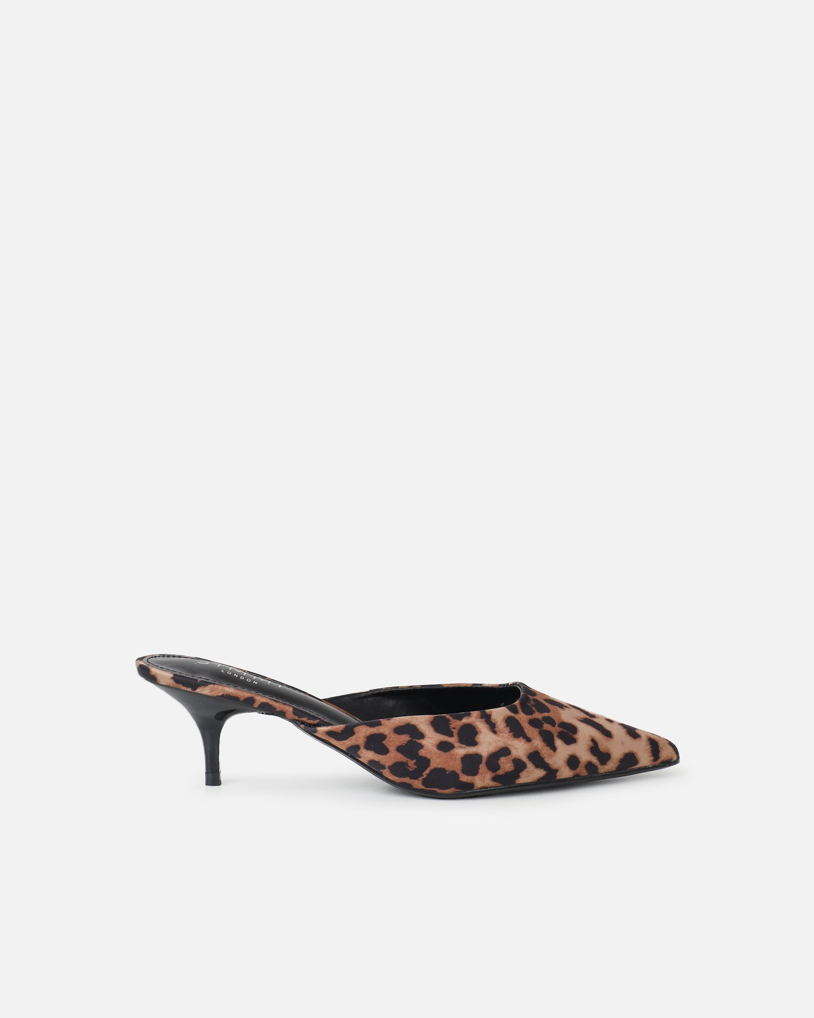 Carson Leopard Print Kitten Heeled Mules | SIMMI London