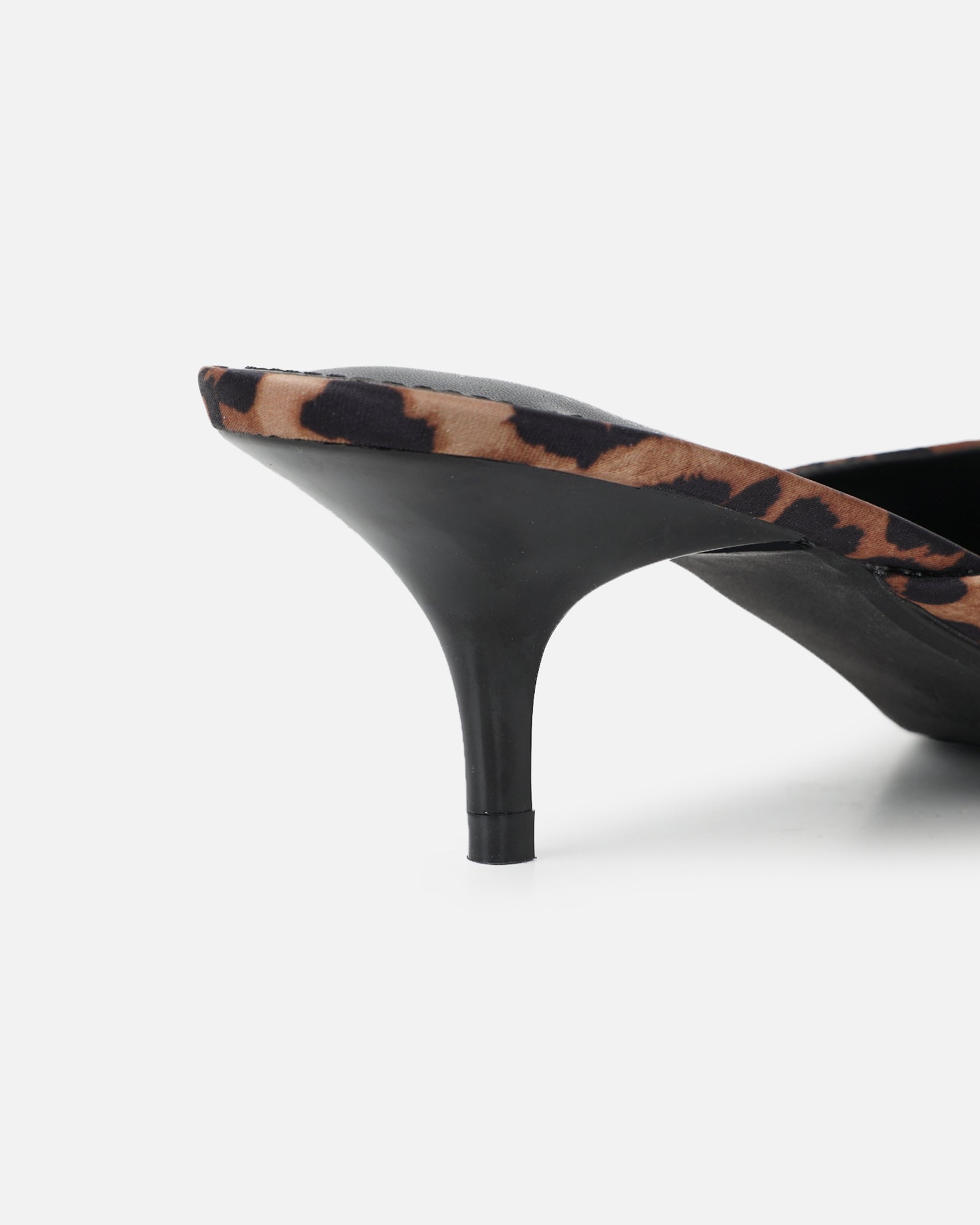 Carson Leopard Print Kitten Heeled Mules | SIMMI London