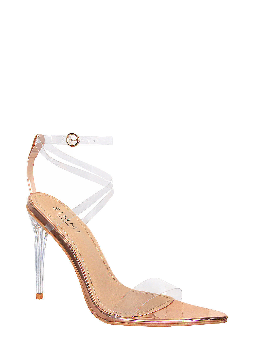 rose gold pointed heels