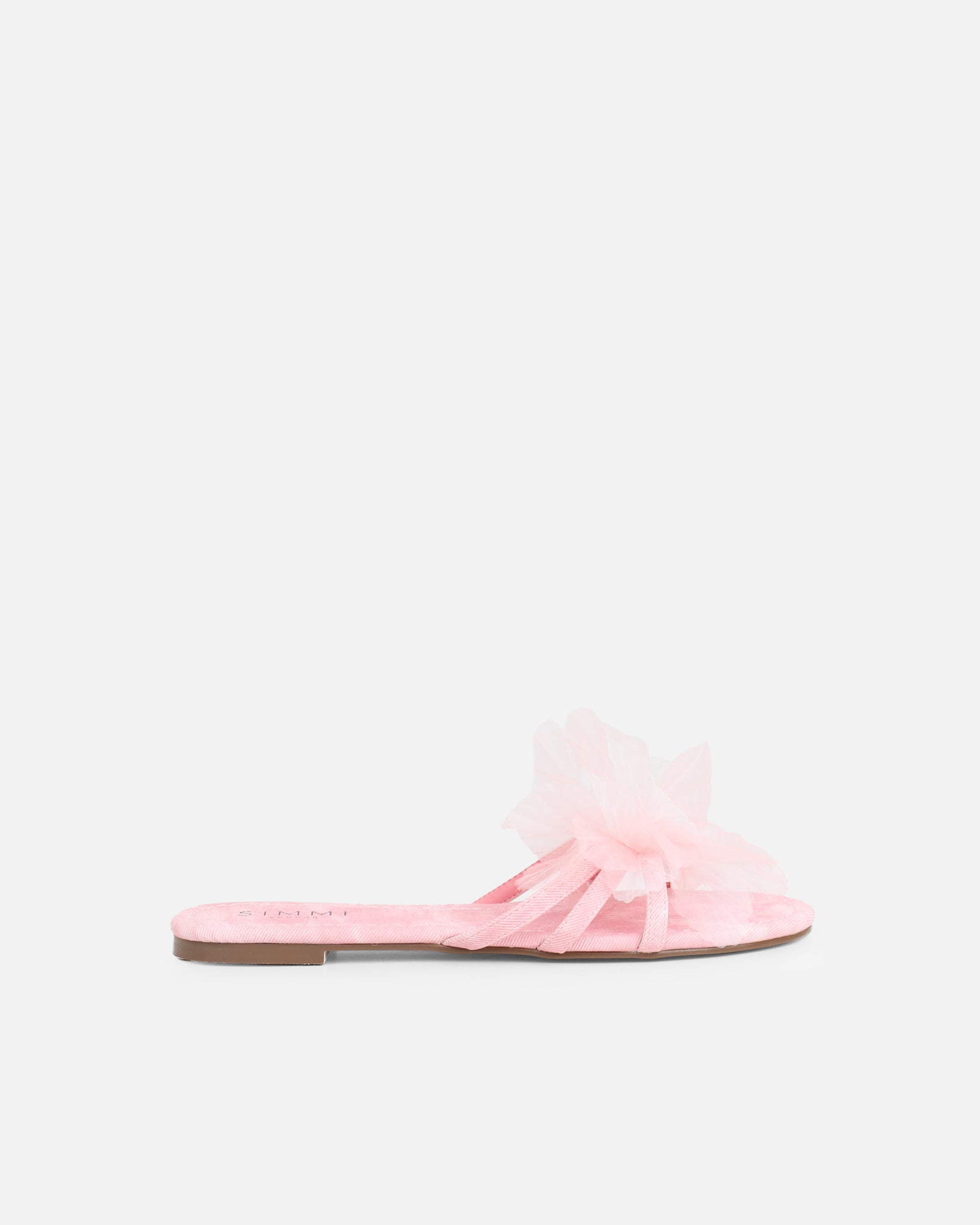 Shole Pink Wash Flat Sandals | SIMMI London