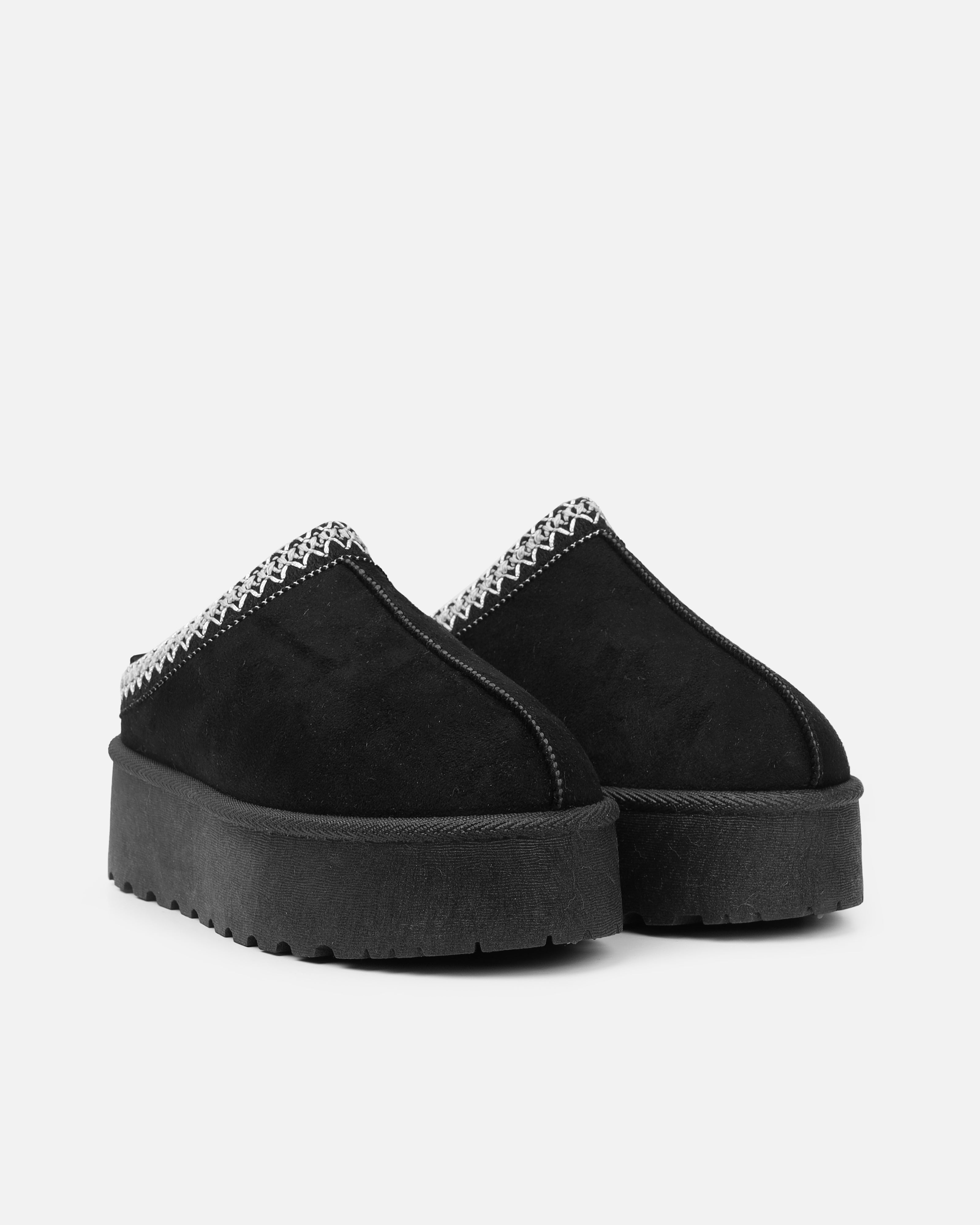 Coko Black Saux Suede Flatform | SIMMI London