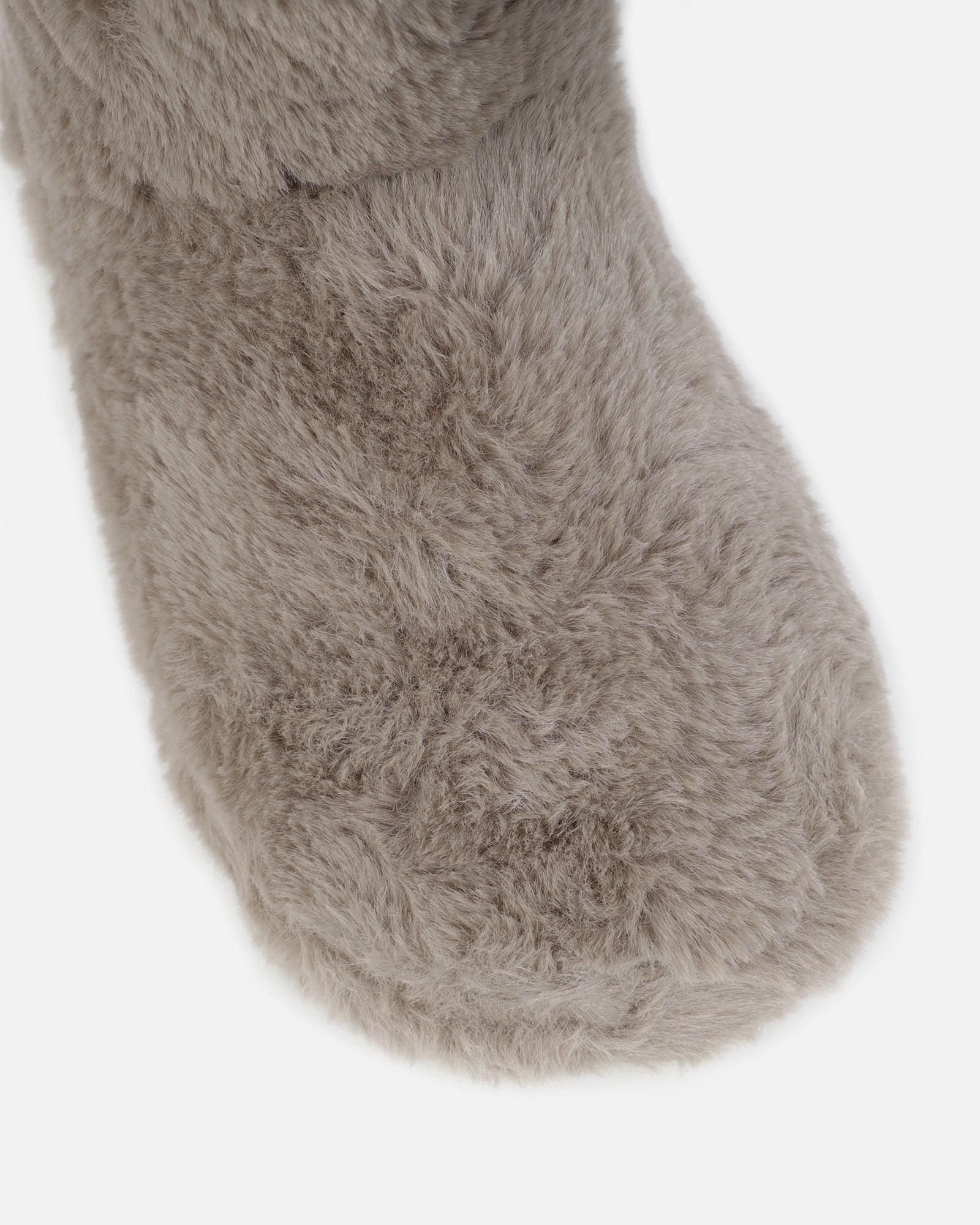 Comfy Mocha Fluffy Slipper Boots | SIMMI London