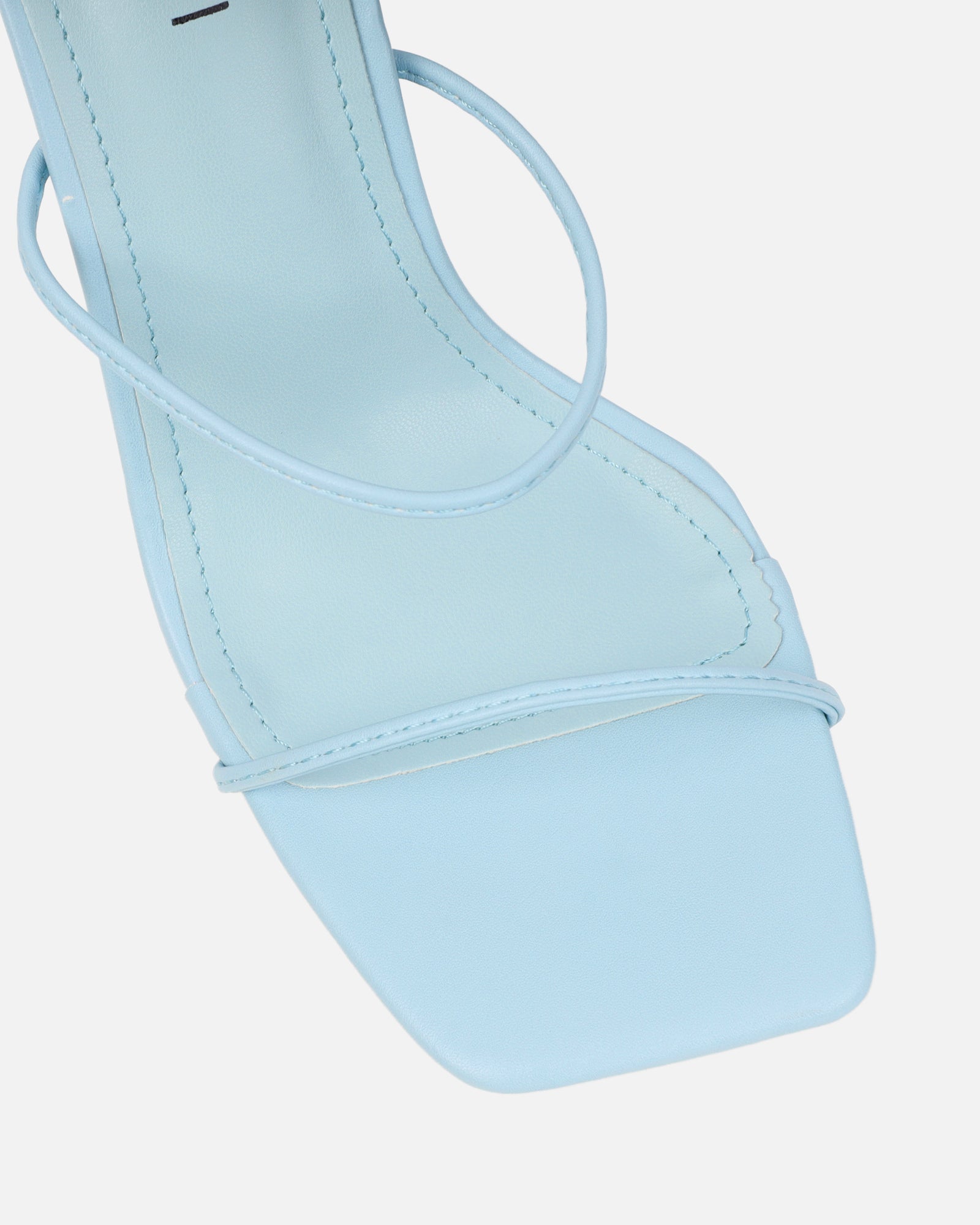 Neeli Light Blue Triple Strap Heeled Sandals | SIMMI London