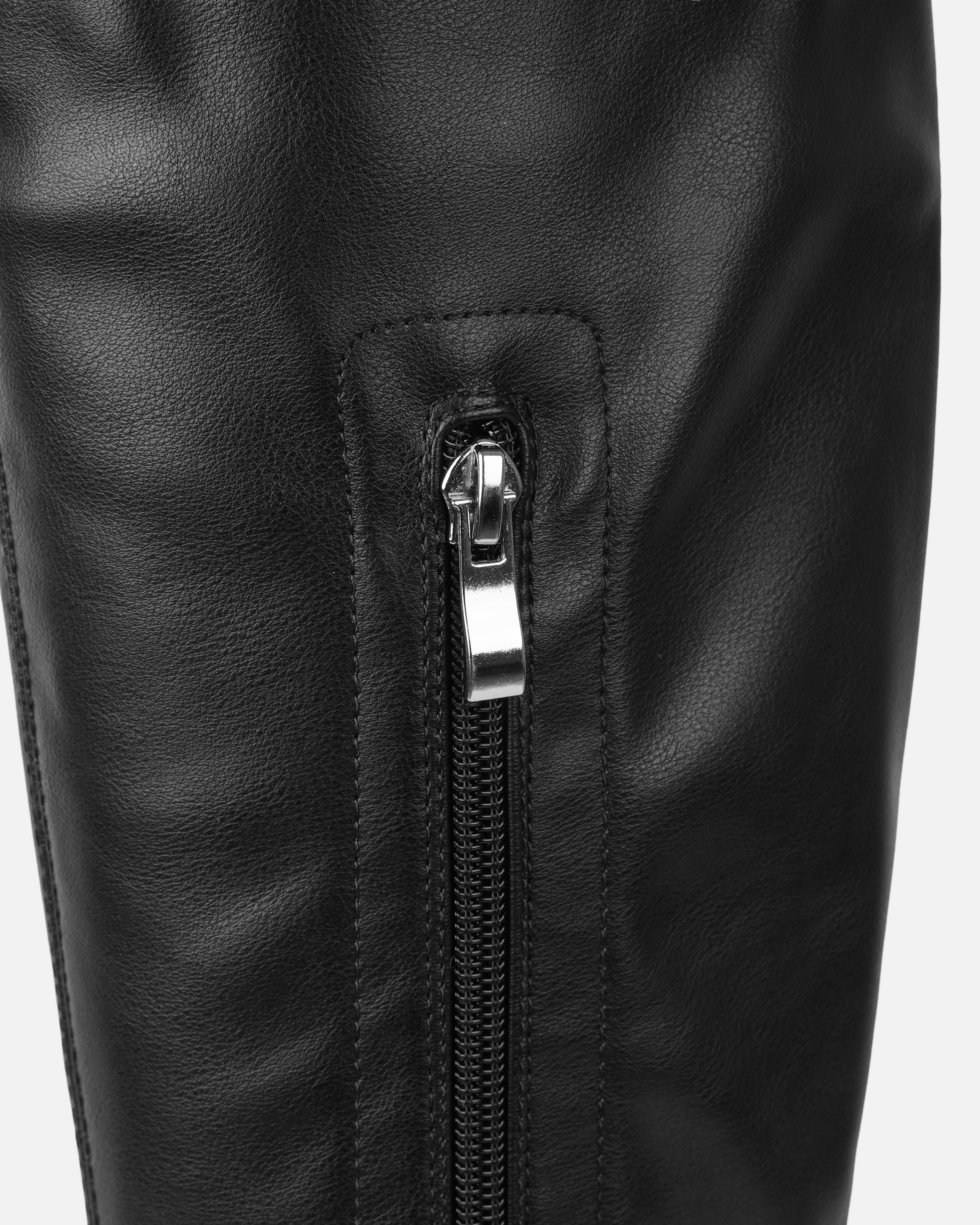 Wezley Black Flat Over The Knee Thigh High Boots | SIMMI London