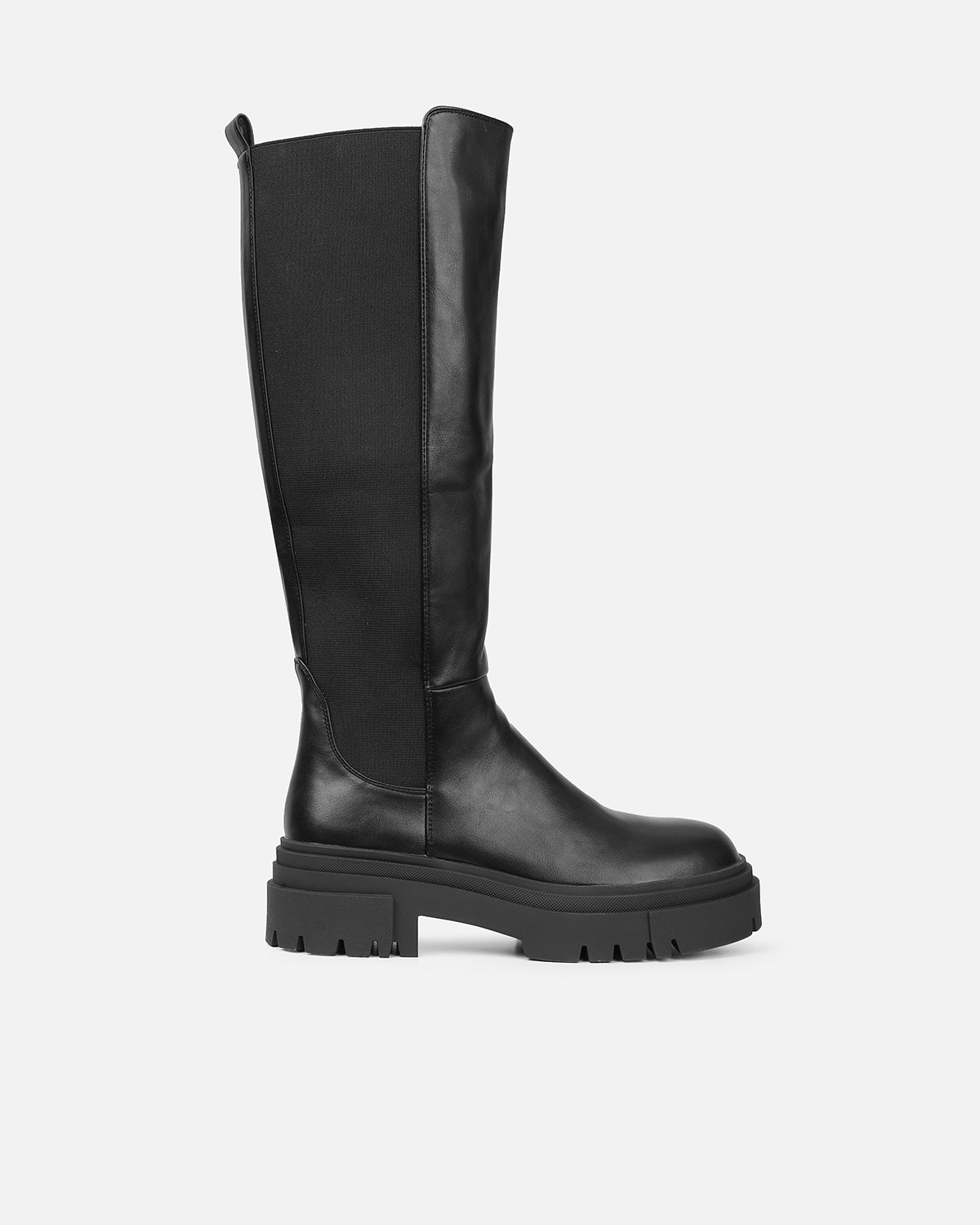 Bernard black chunky knee boots | SIMMI London