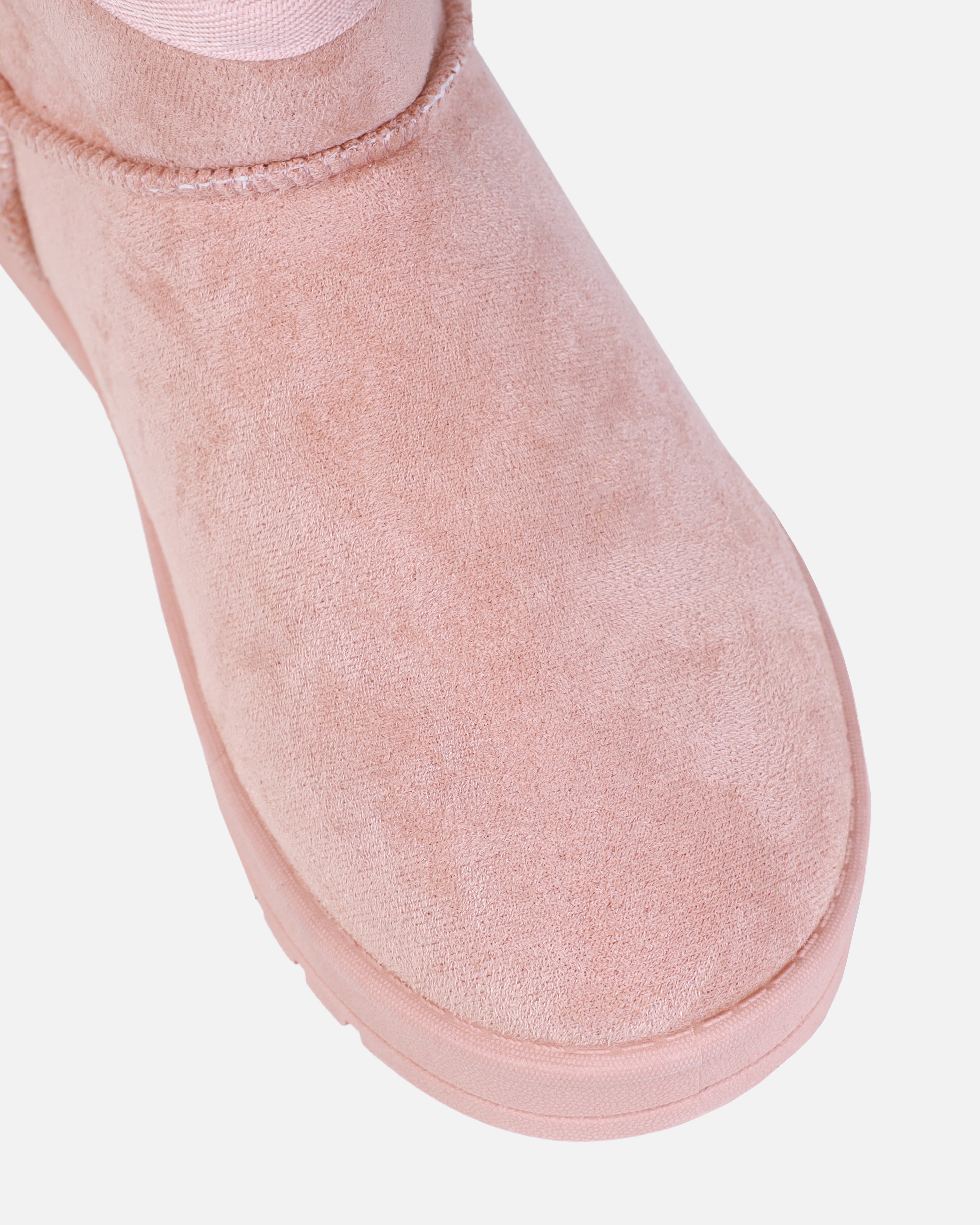 Cosy Pink Faux Suede Mini Boots | SIMMI London