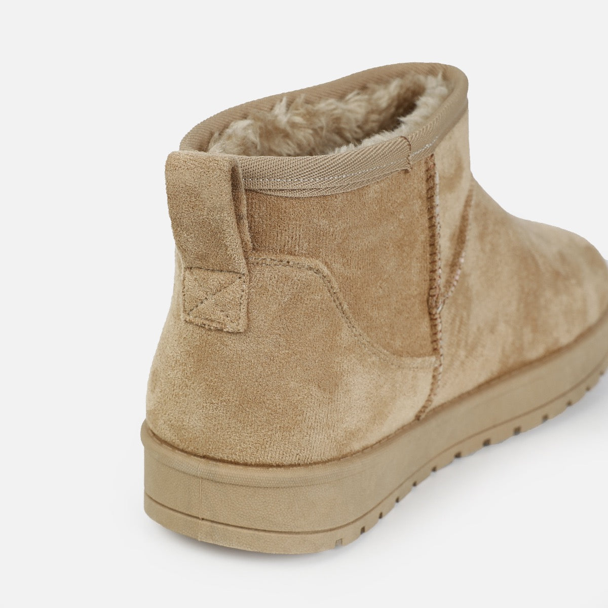Cosy Mocha Faux Suede Mini Boots | SIMMI London