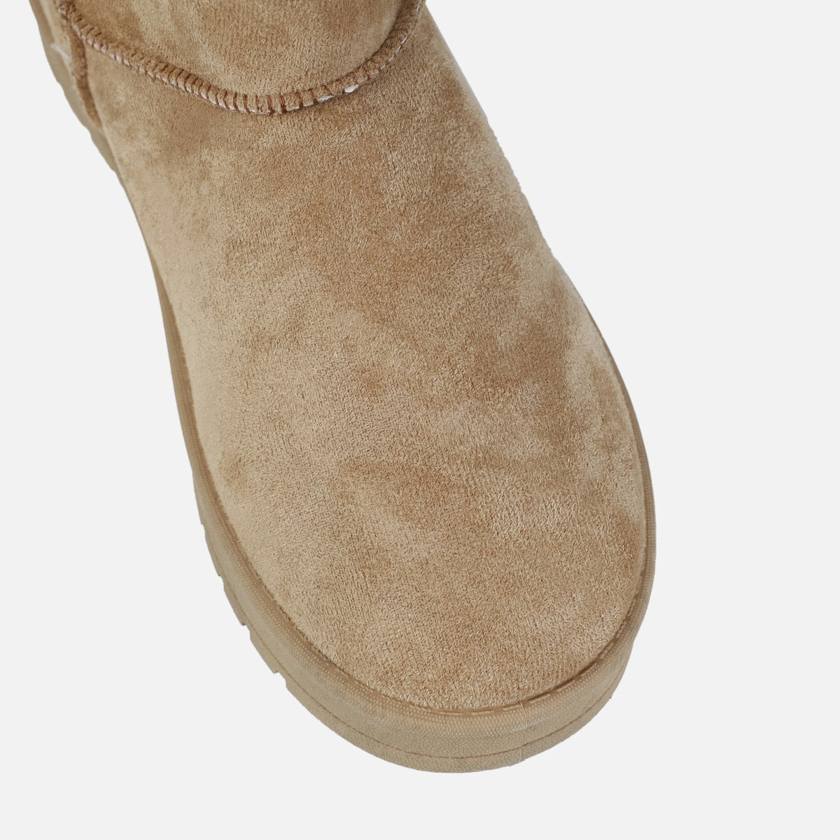 Cosy Mocha Faux Suede Mini Boots | SIMMI London