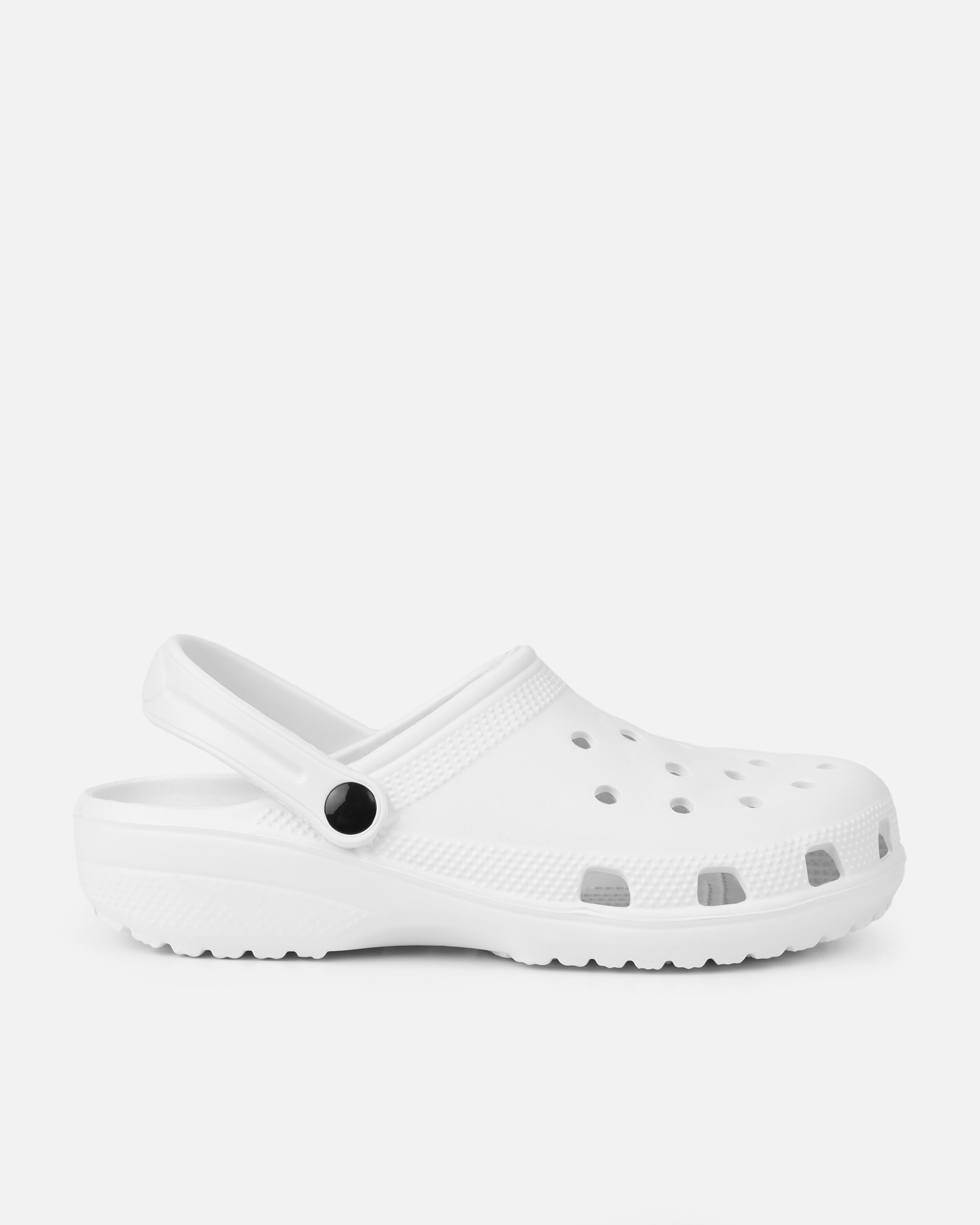 Cruz White Moulded Flat Clogs | SIMMI London