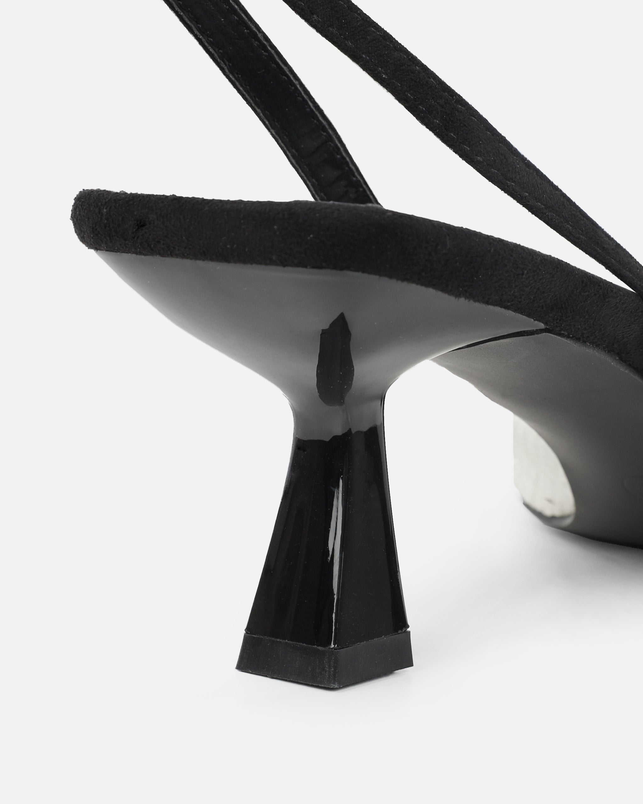 Dalary White Boucle Diamante Low Court Heeled Shoes | SIMMI London