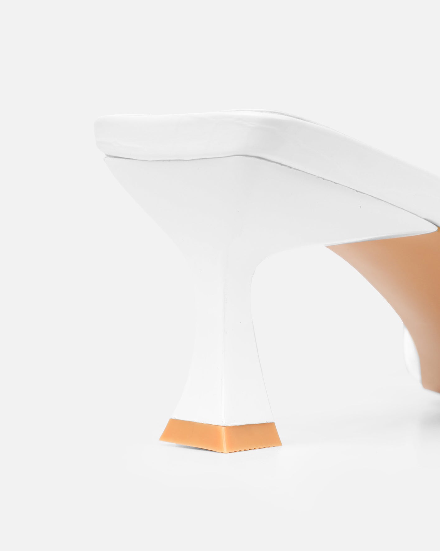 Dallyn white croc mule heeled sandals | SIMMI London