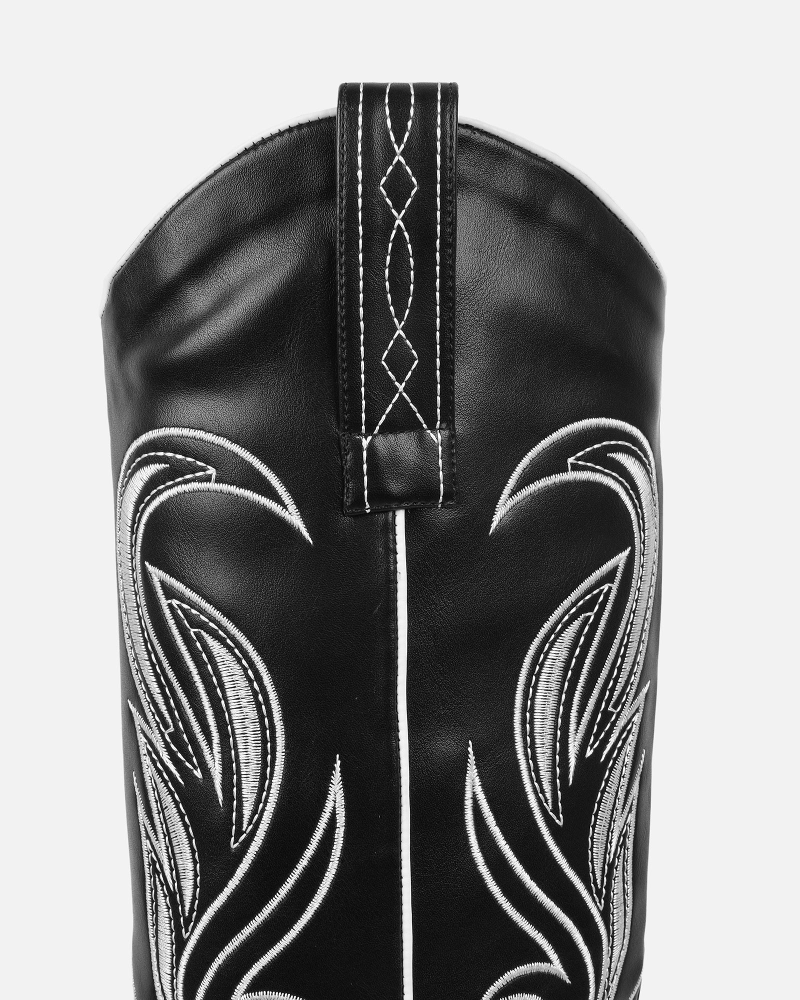 Eagon Black Knee High Western Boots | SIMMI London