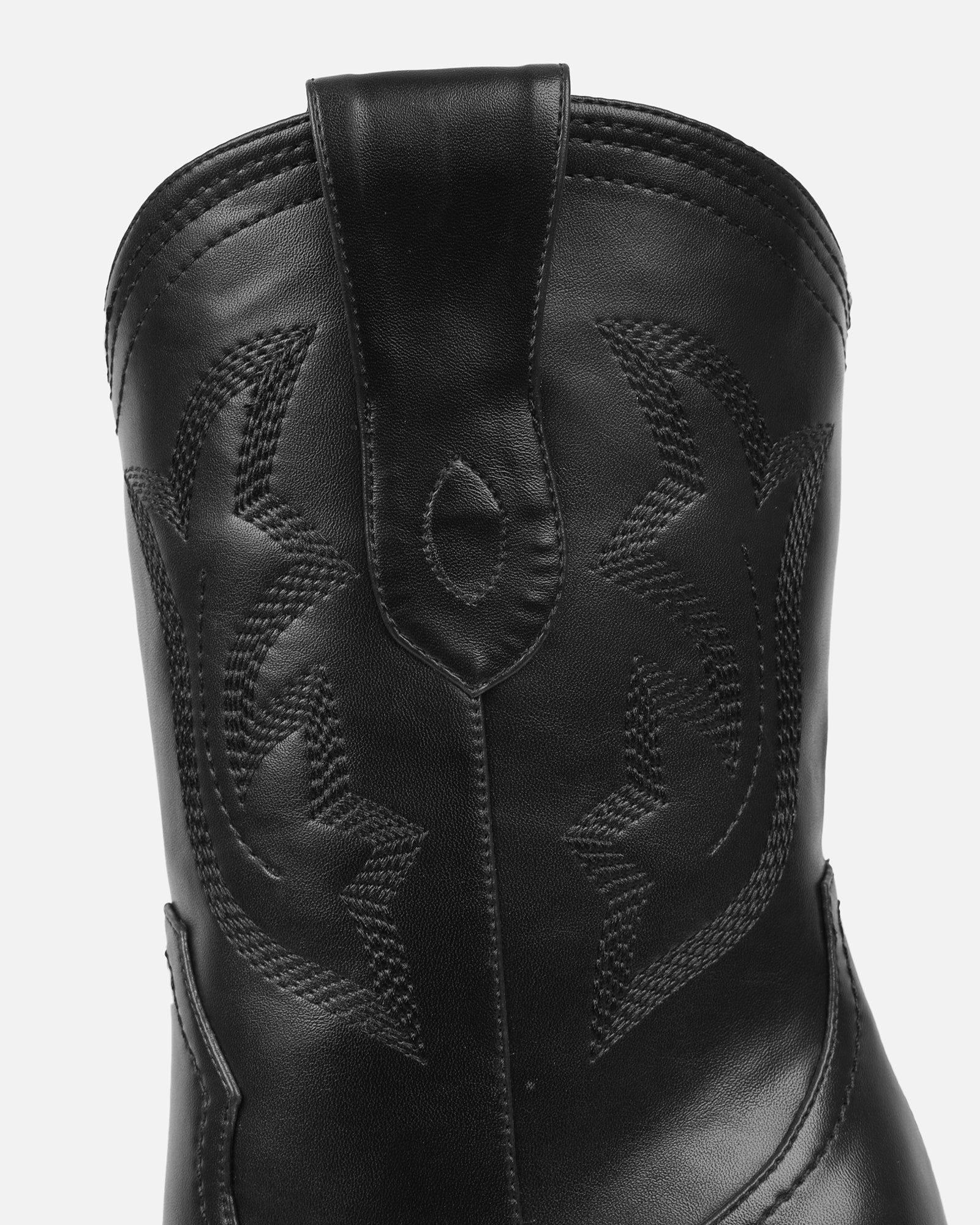 Everest Black Calf Western Boots | SIMMI London