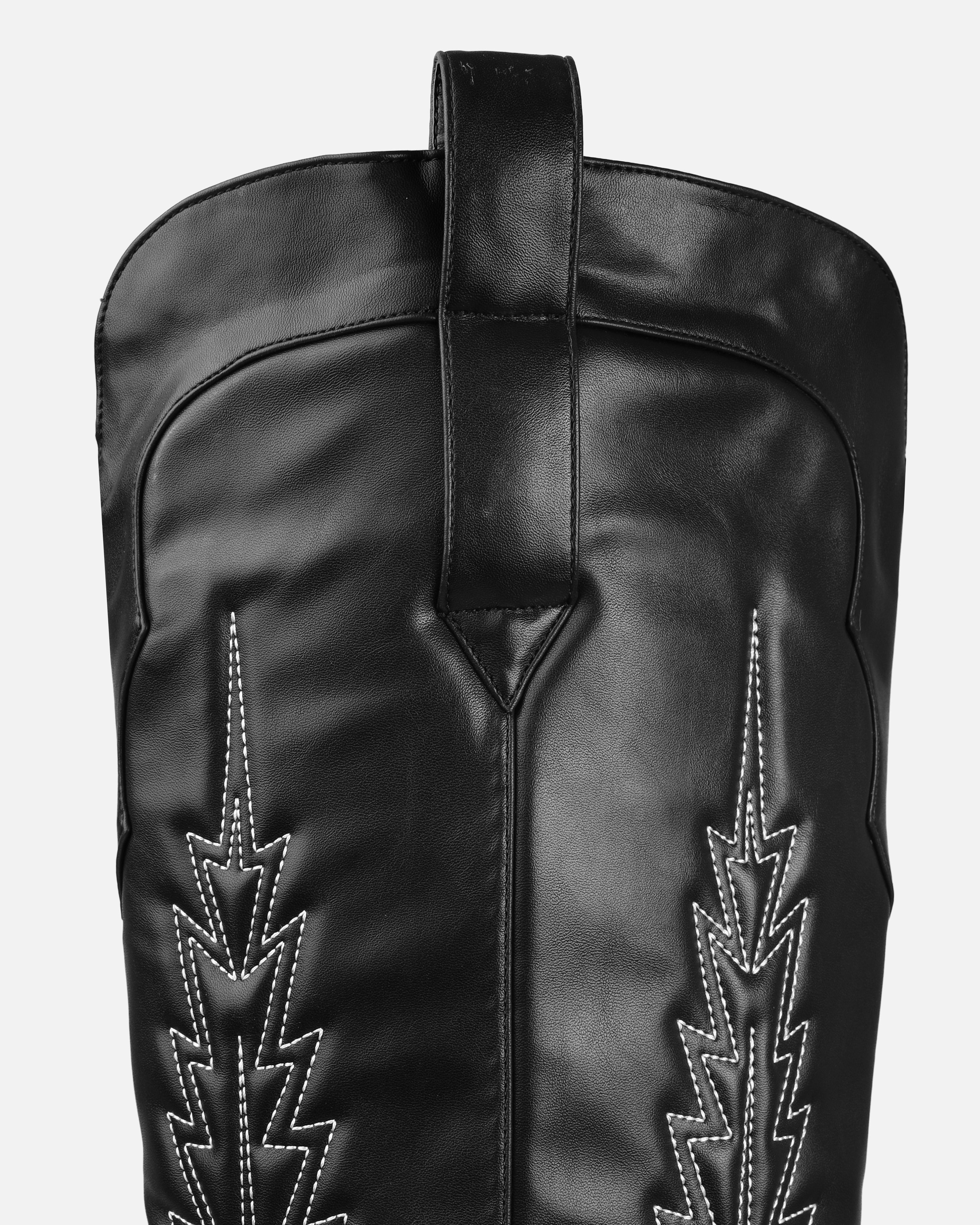 Tasha Ghouri Garcia Black Over The Knee Western Boots | SIMMI London