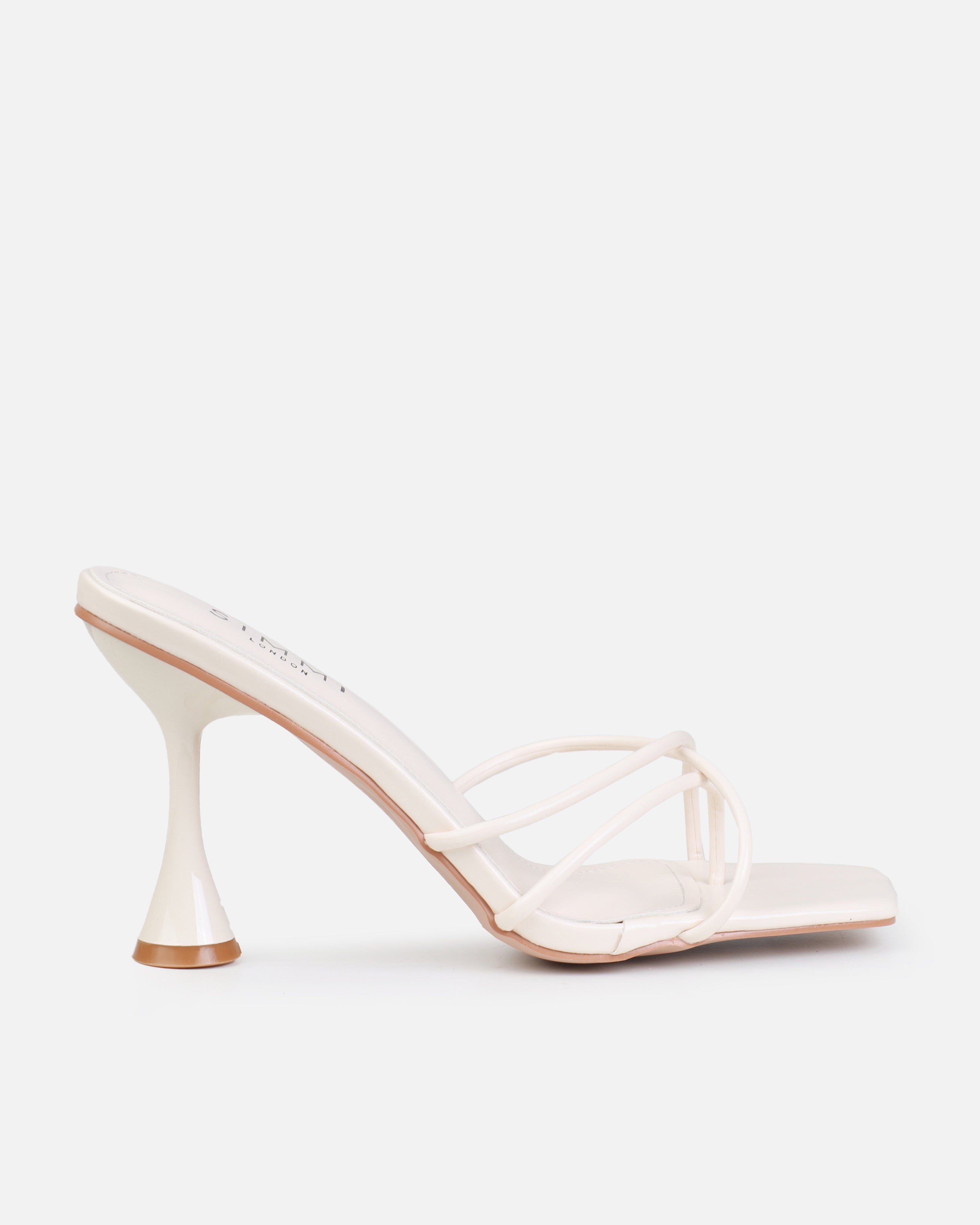 Damarai Stone Mid Heel Toe Thong Mules | SIMMI London
