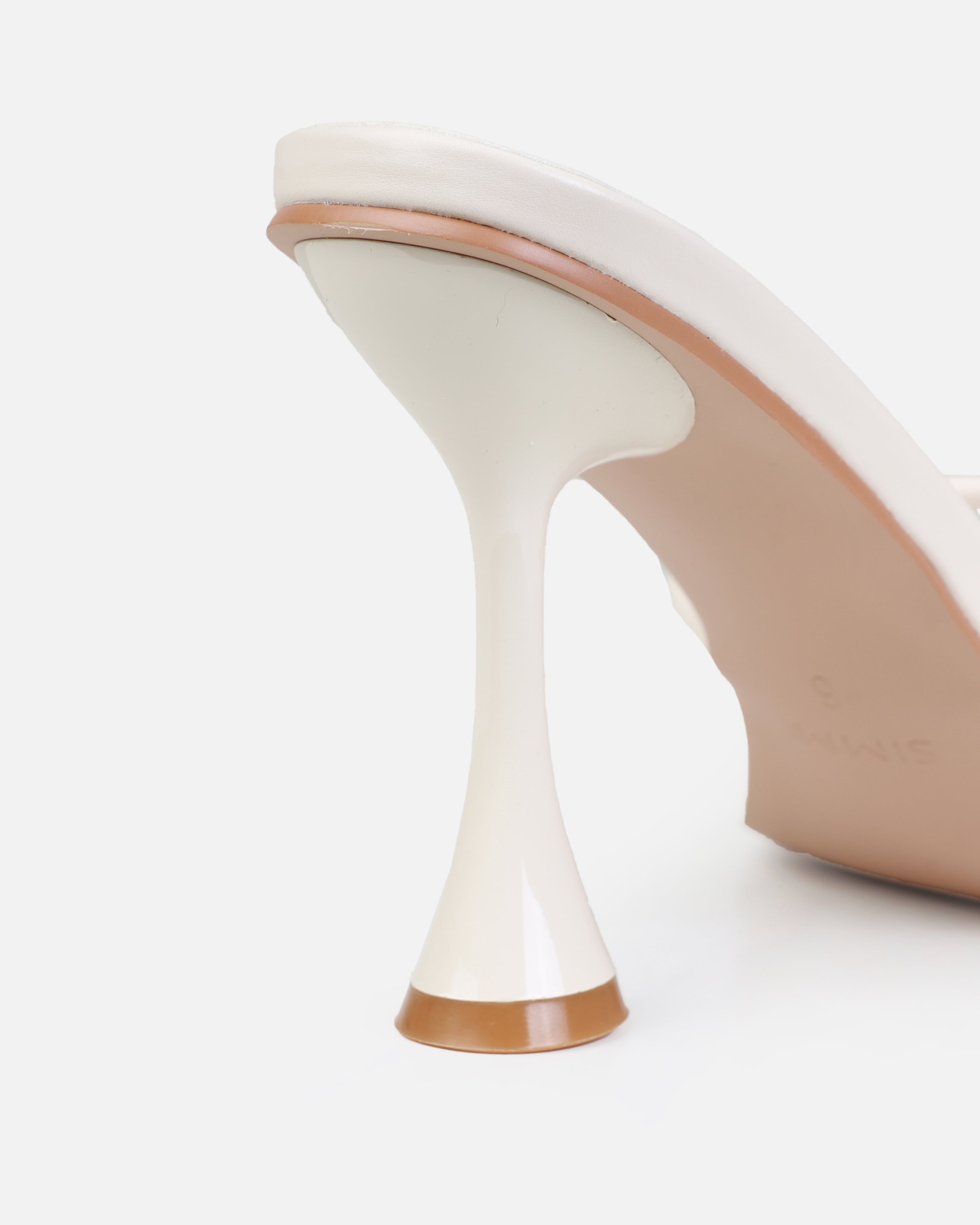 Damarai Stone Mid Heel Toe Thong Mules | SIMMI London