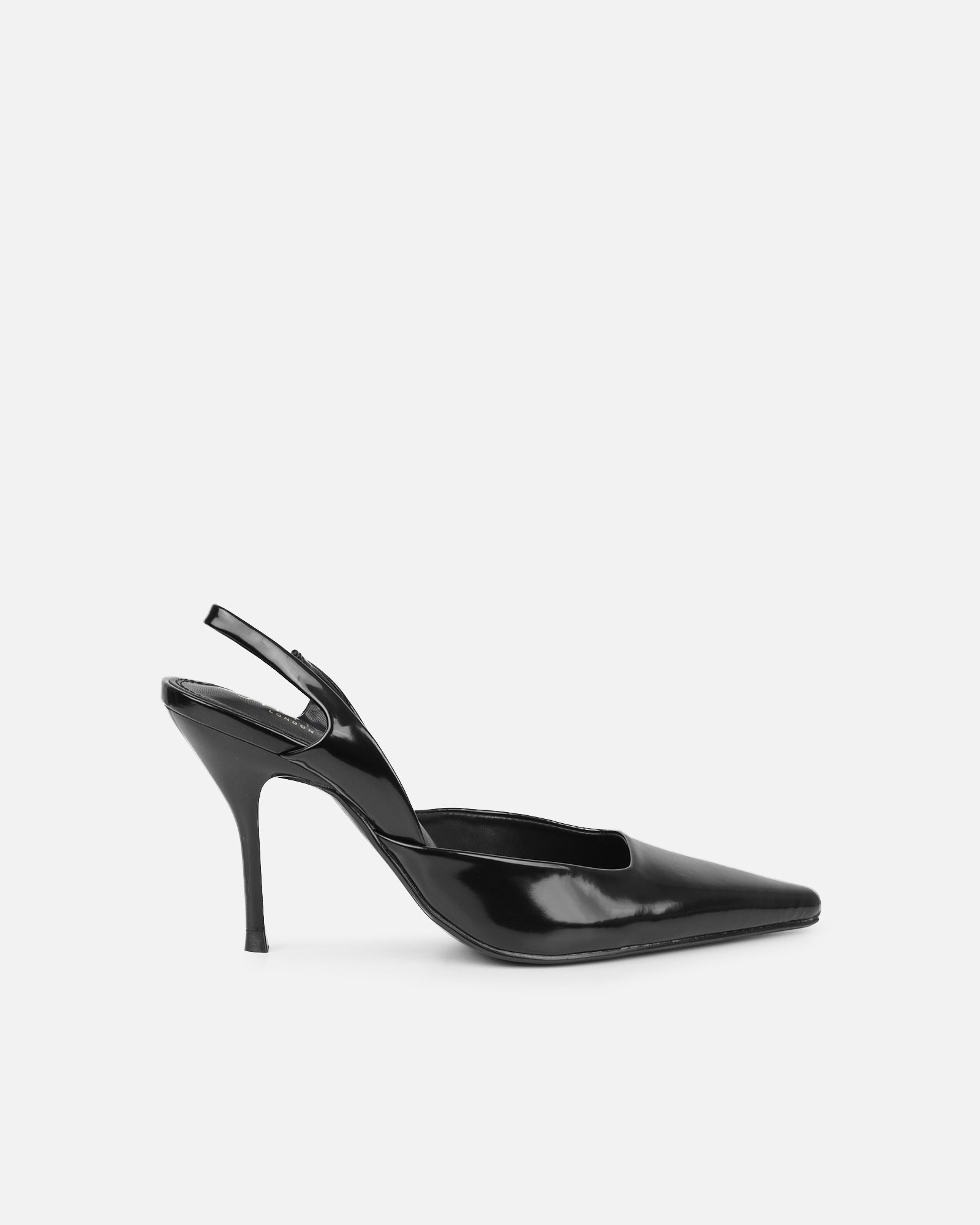 Darcia black box sling back court shoes | SIMMI London