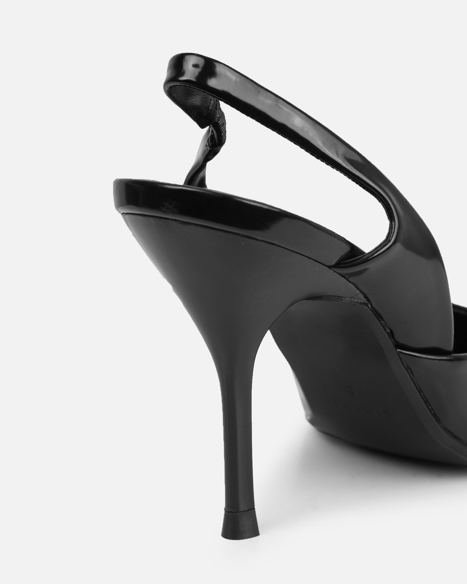Darcia black box sling back court shoes | SIMMI London