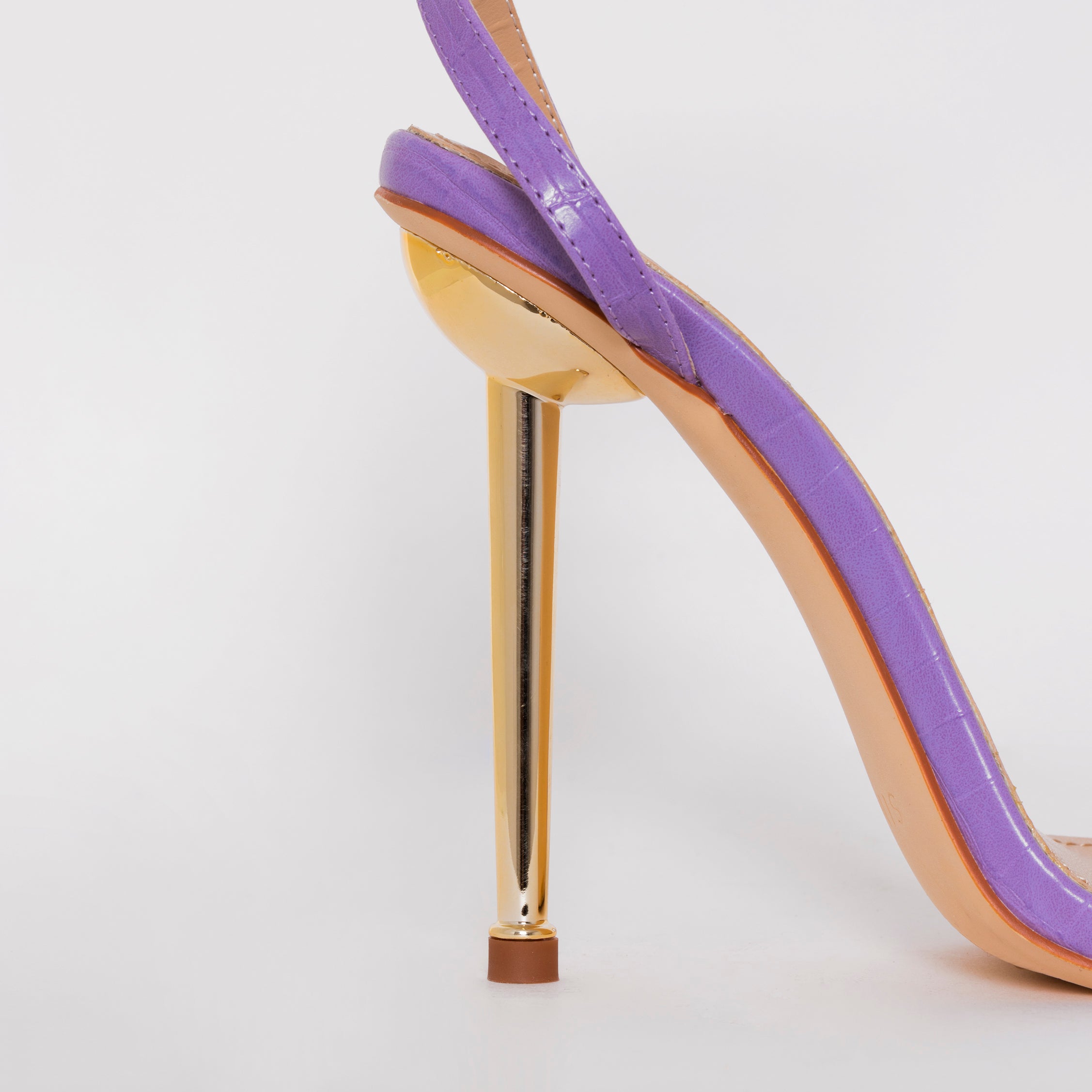 SIMMI SHOES / FRAN PURPLE CROC PRINT STILETTO HEELS