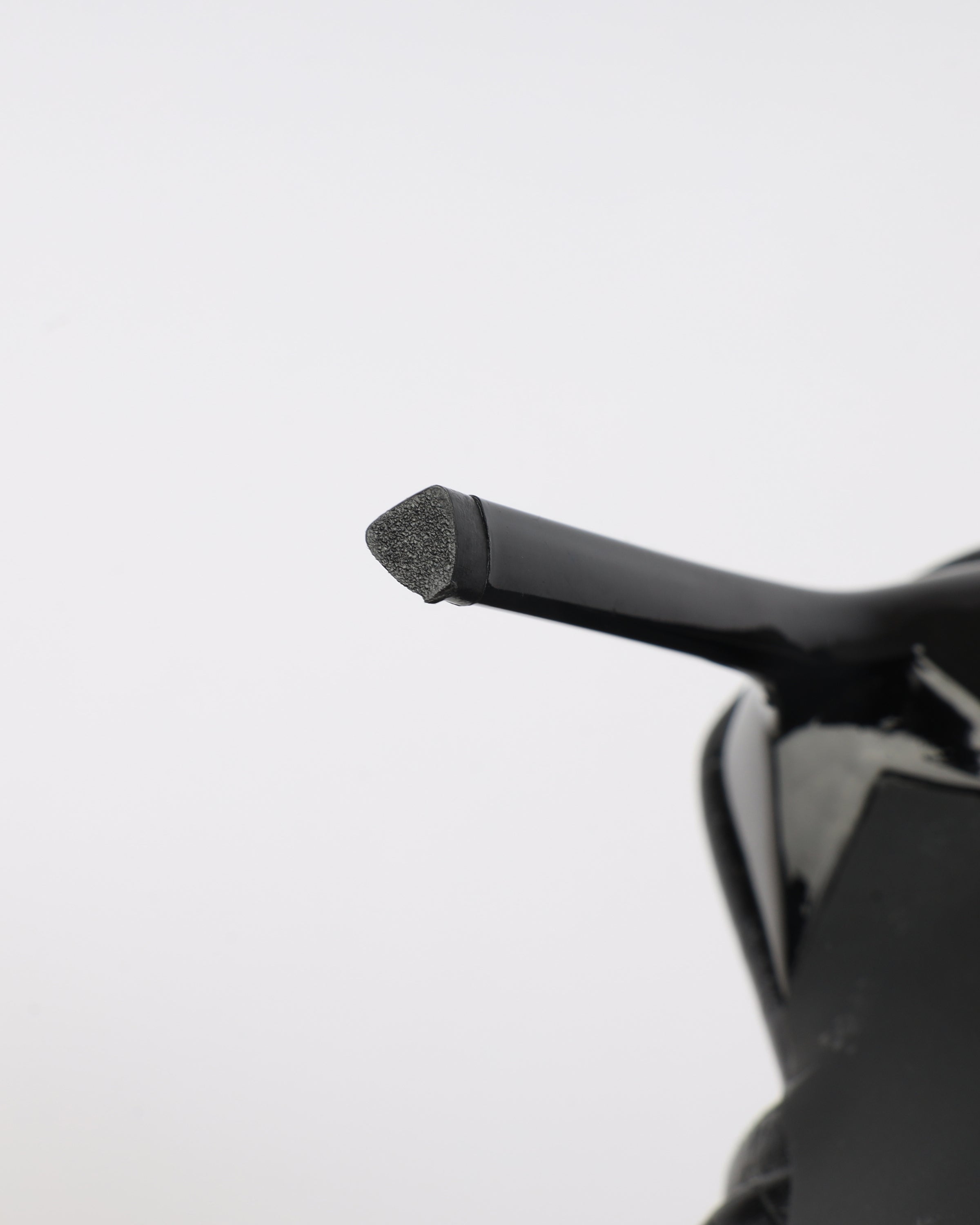 Senya Black Faux Croc Toe Thong Heeled Boots | SIMMI London