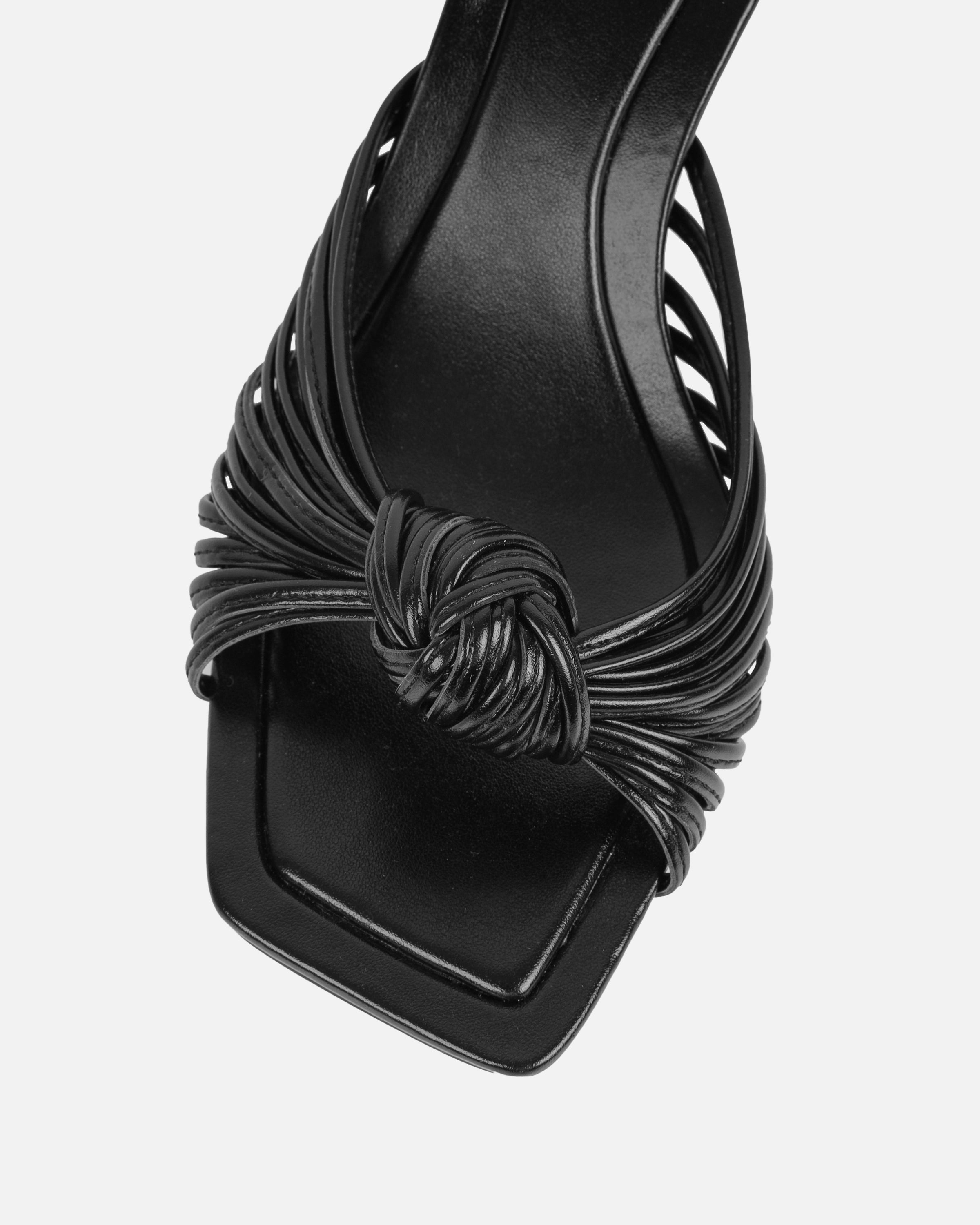 Erina Black Knot Detail Mules