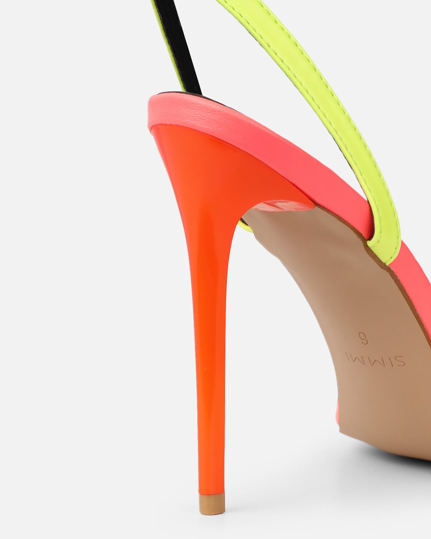 Estafaniaa Neon Mix stiletto sandals | SIMMI London
