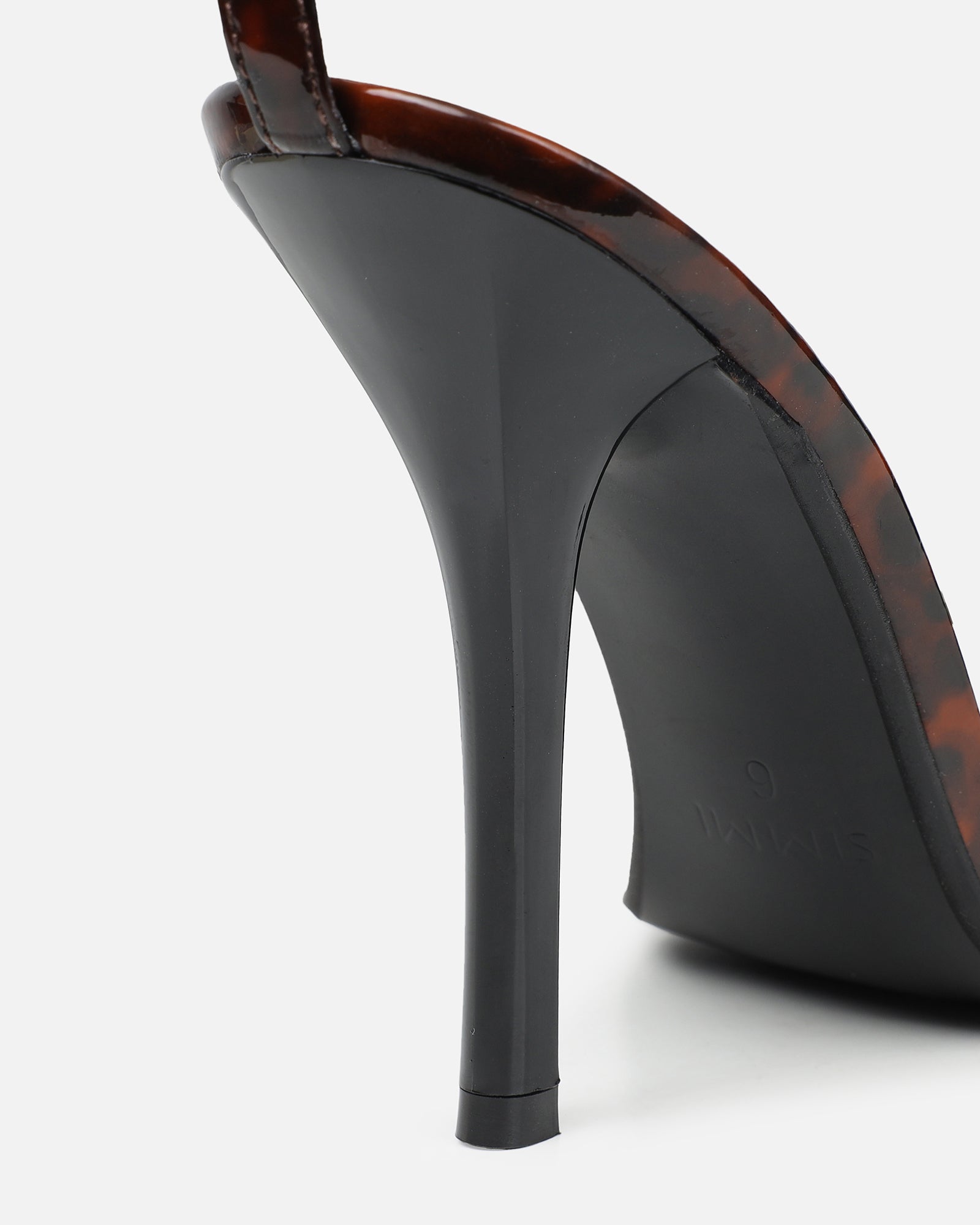 Dosia tortoiseshell effect two part sandals | SIMMI London