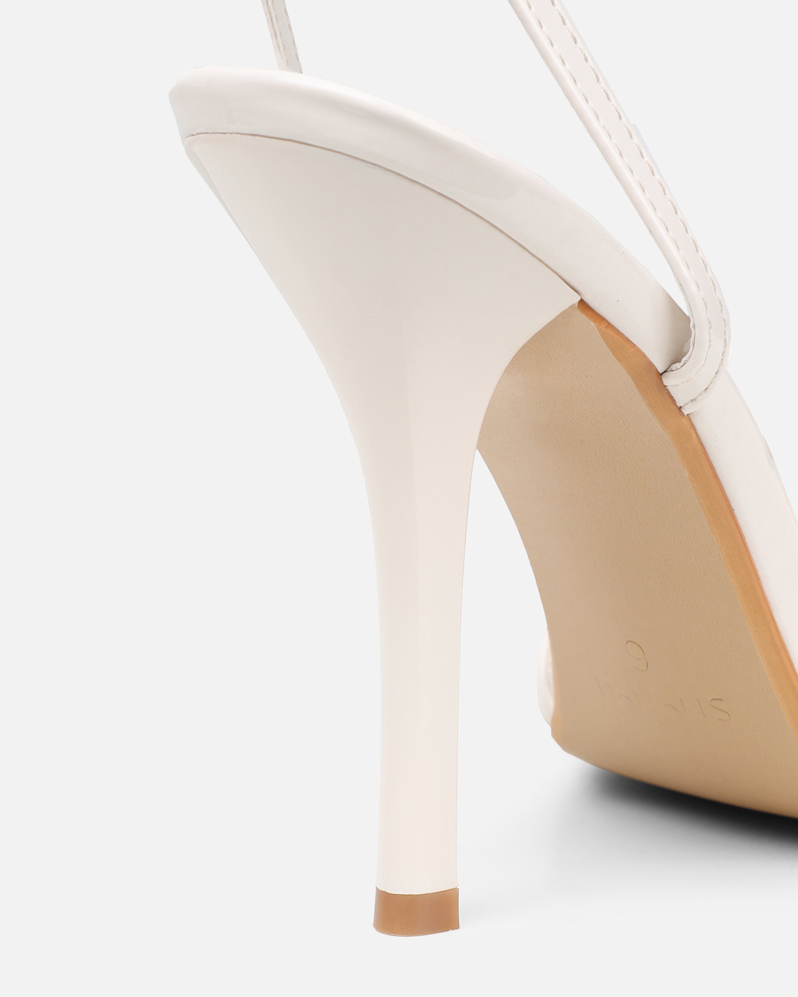 Faron stone patent bow detail heeled sandals | SIMMI London