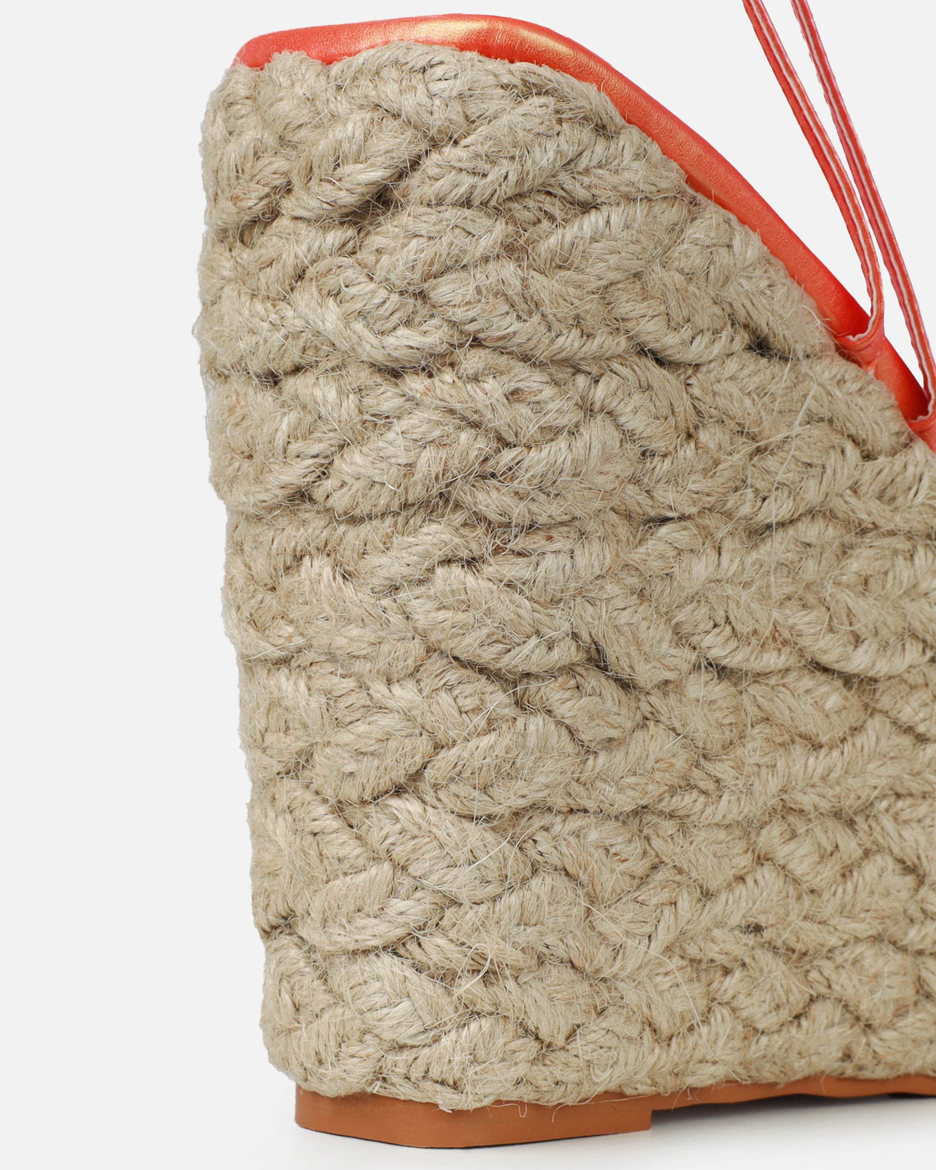 Akela Orange Ombre Wedge Espadrille Sandals | SIMMI London