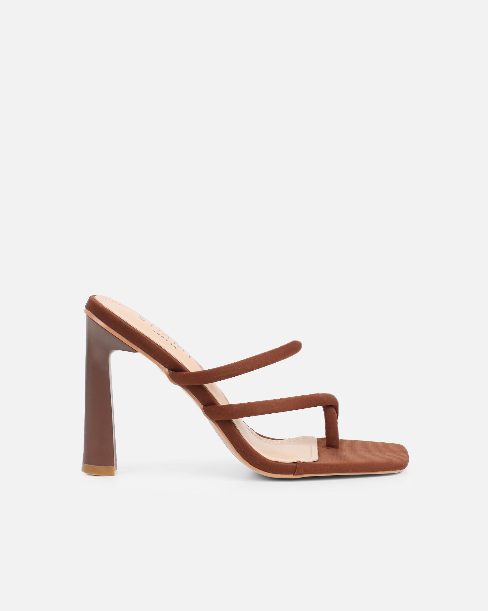 Wosha Brown Lycra Mules | SIMMI London