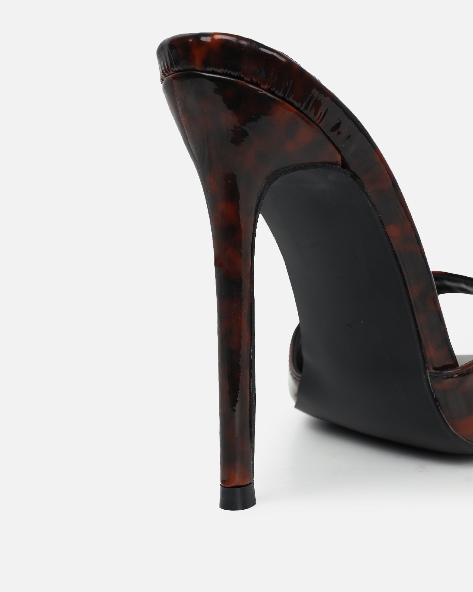 Franca Tortoise Shell Print Stiletto Mules