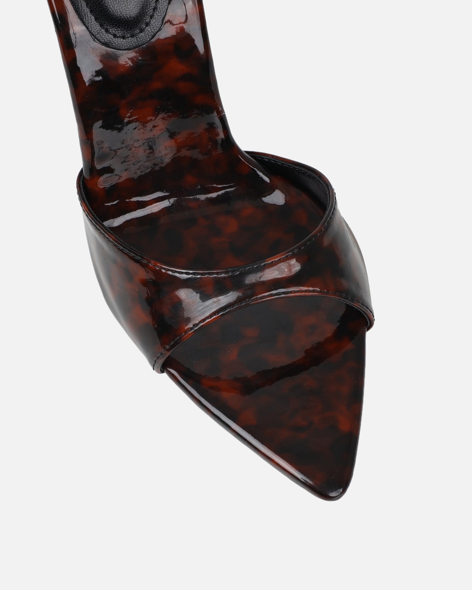 Franca Tortoise Shell Print Stiletto Mules
