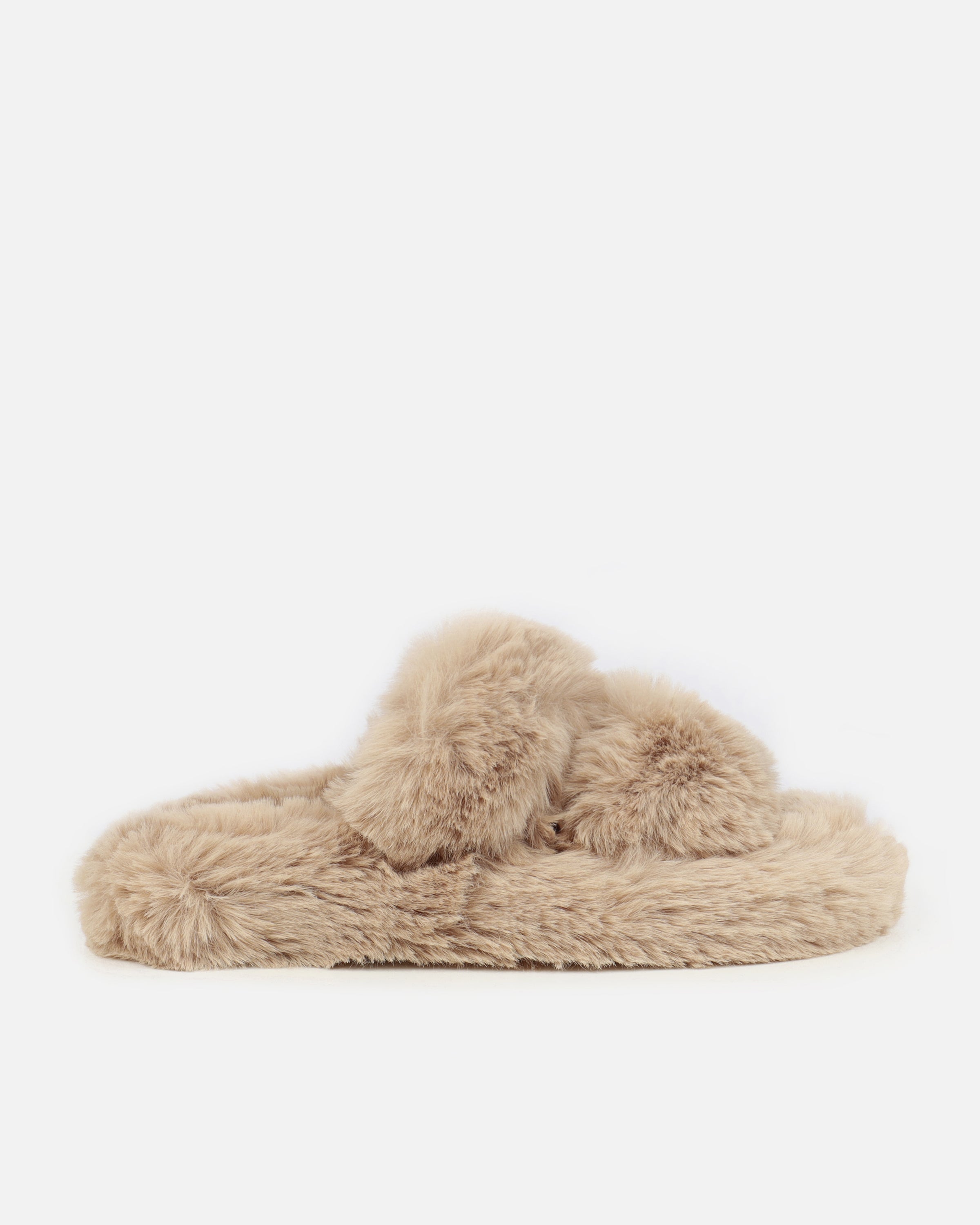 Fuzziest Mink Faux Fur Fluffy Slippers | SIMMI London