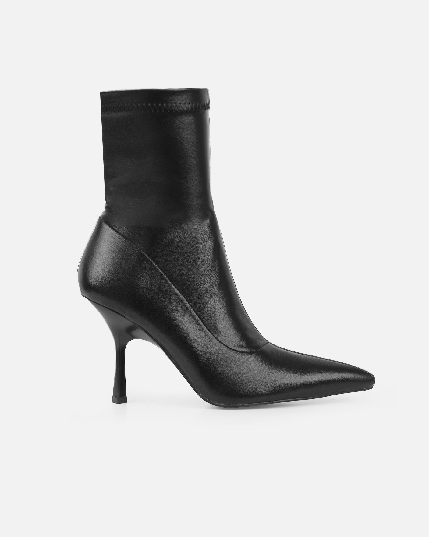 Garrett Black Stretch Sock Boots | SIMMI London