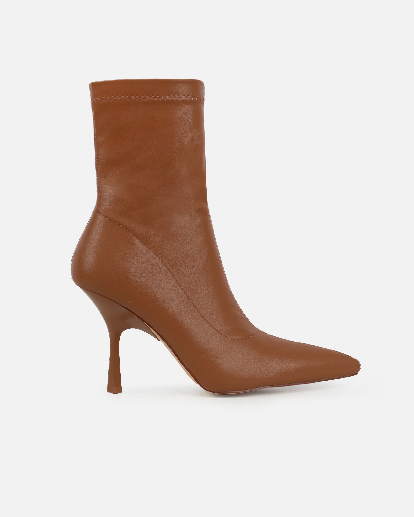 Garrett Tan Stretch Sock Boots | SIMMI London
