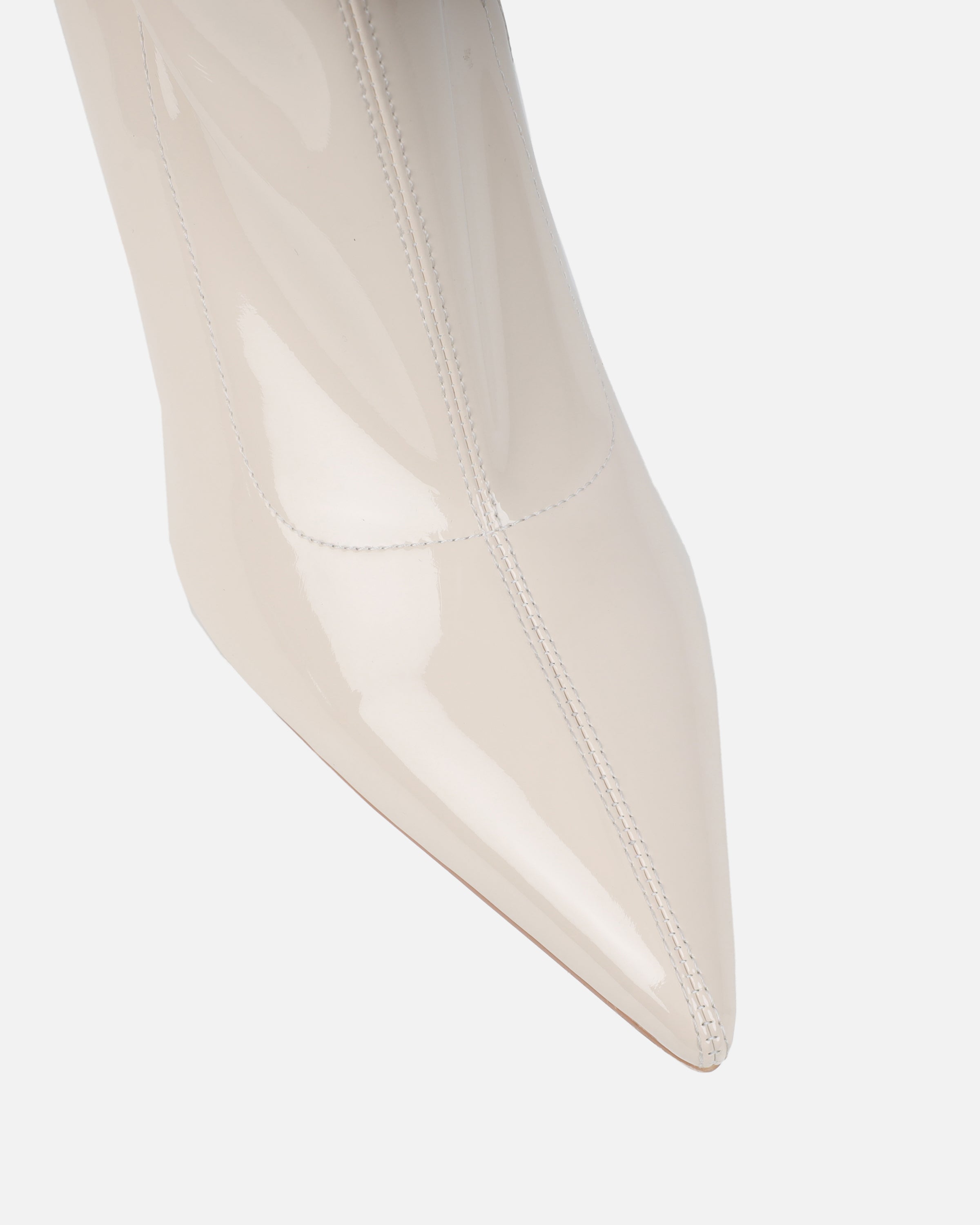 Vermont Stone Patent Stretch Over The Knee Boots | SIMMI London