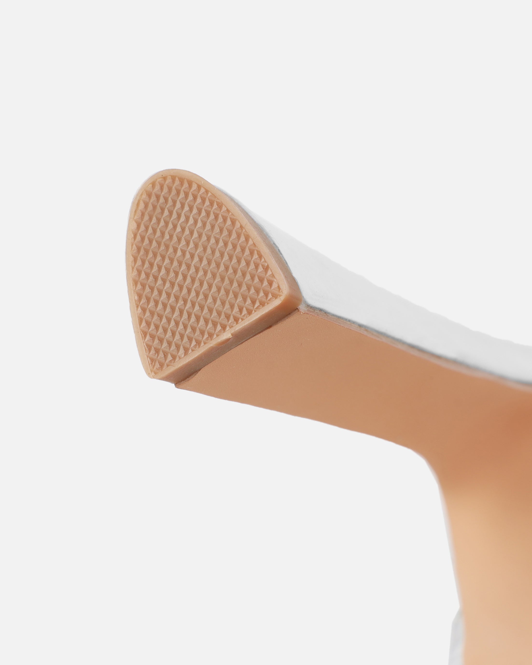 Syd Silver Mirror Diamante Buckle Platform Mules | SIMMI London