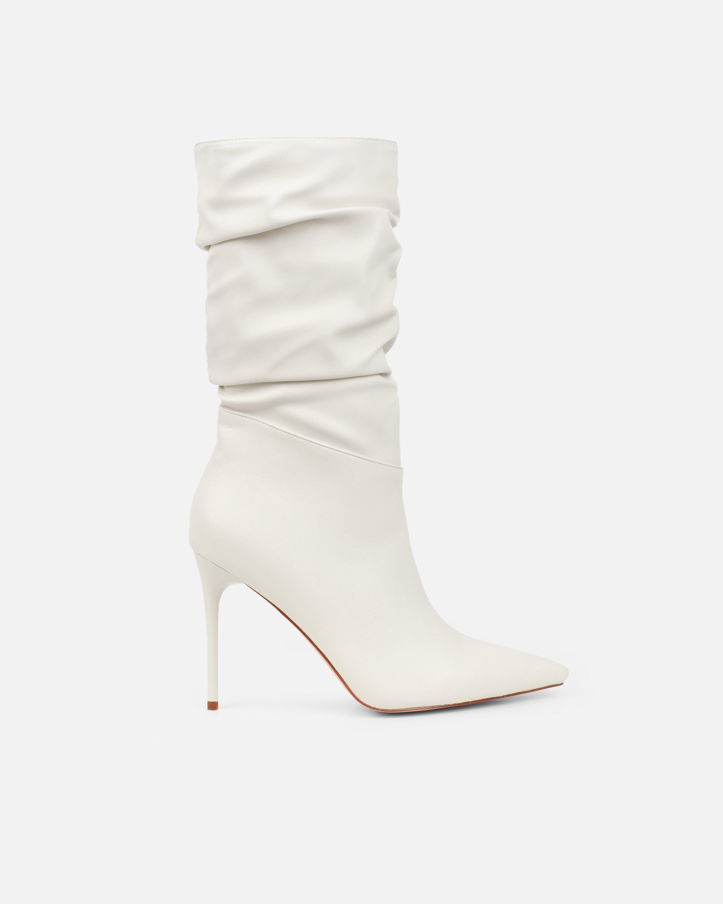 Giles Stone Ruched Stiletto Ankle Boots | SIMMI London