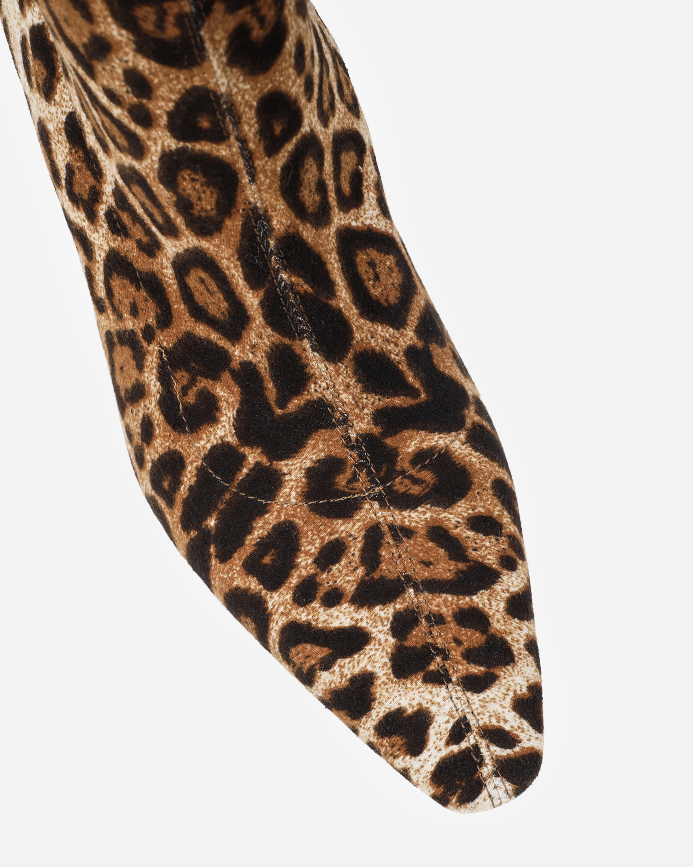 Giorgio Faux Leopard Print Stiletto Sock Boots | SIMMI London