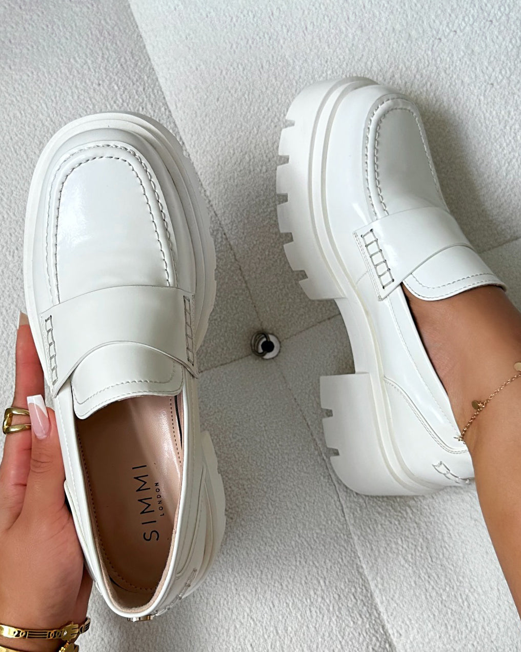 Kane Stone Chunky Loafers | SIMMI London