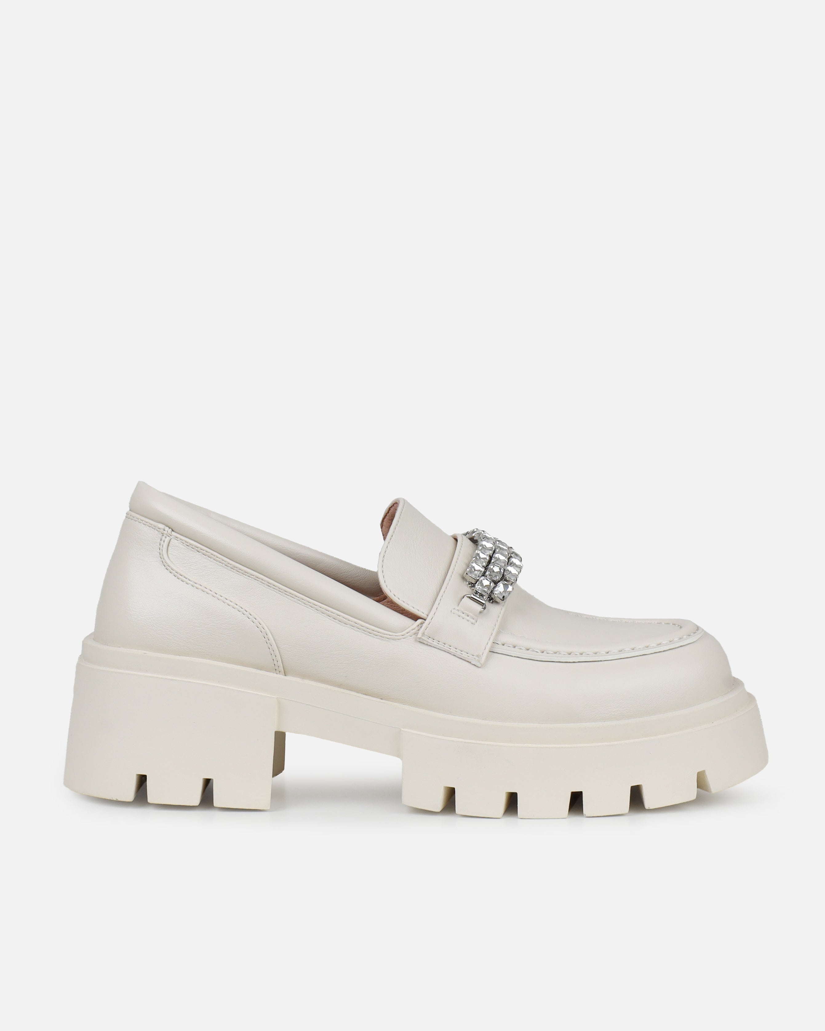 Kanye Stone Diamante Chunky Loafers | SIMMI London
