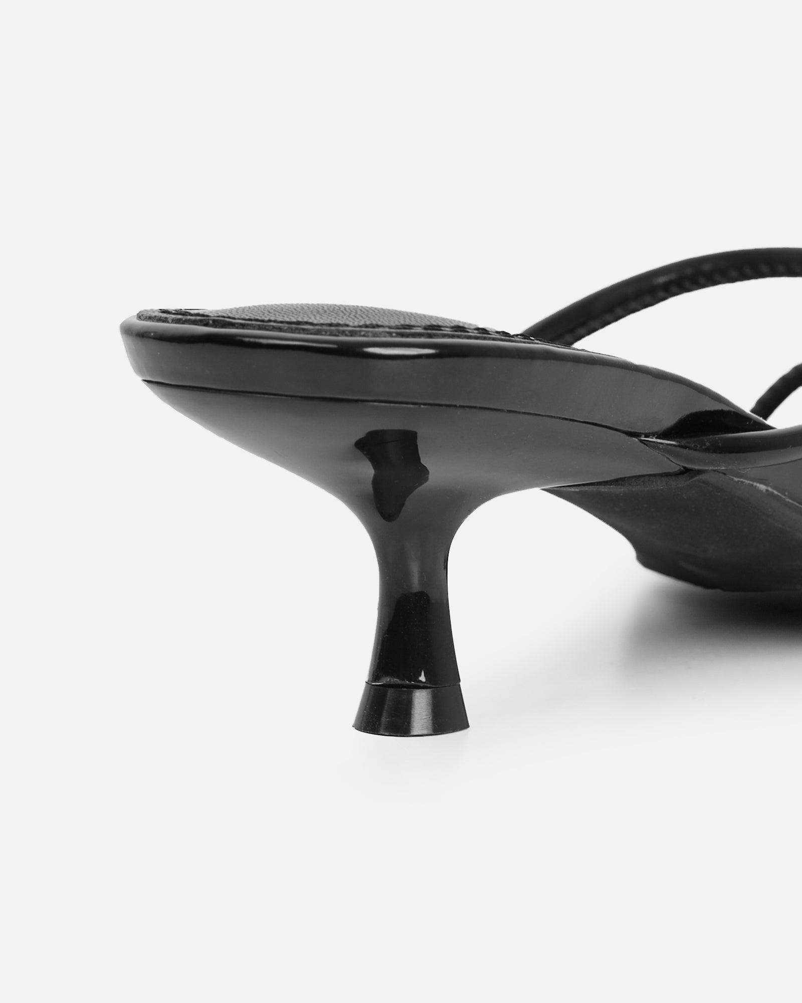 Haylen Black Patent Knotted Mules | SIMMI London