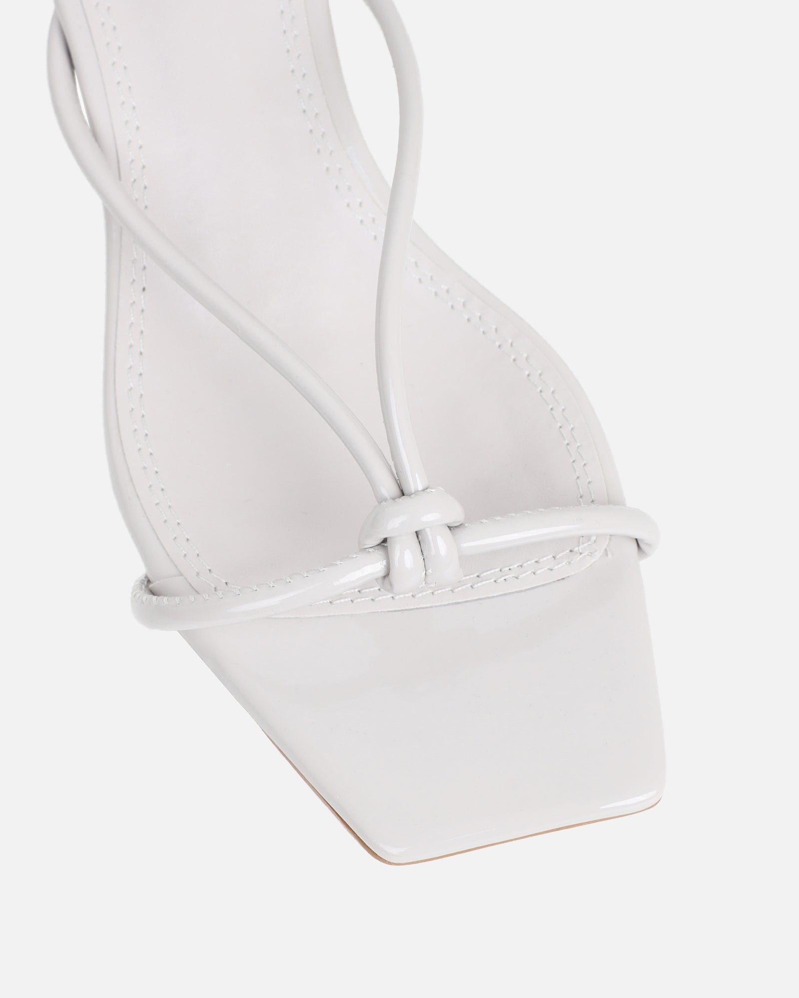 Haylen Stone Patent Knotted Mules | SIMMI London