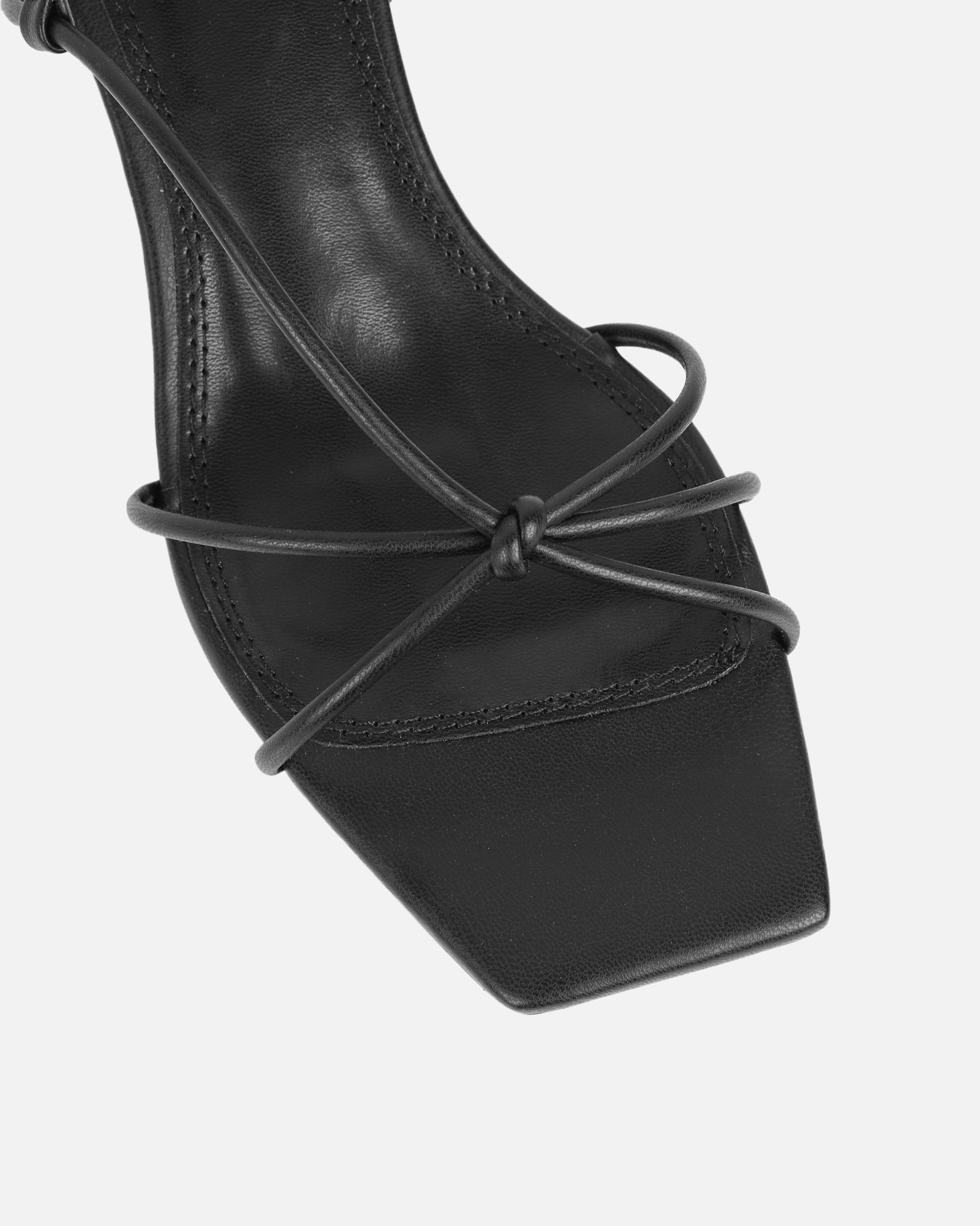 Hanah Black Strappy Kitten Heels | SIMMI London