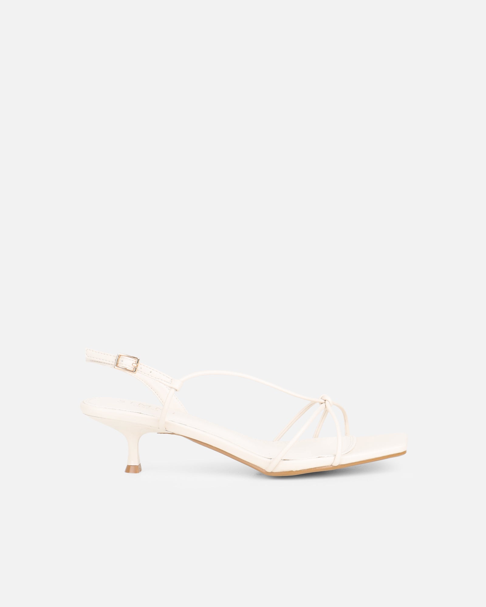 Hanah Stone Strappy Kitten Heels | SIMMI London