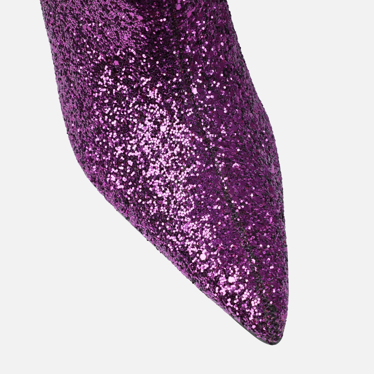 Houda Purple Glitter Ankle Boots | SIMMI London